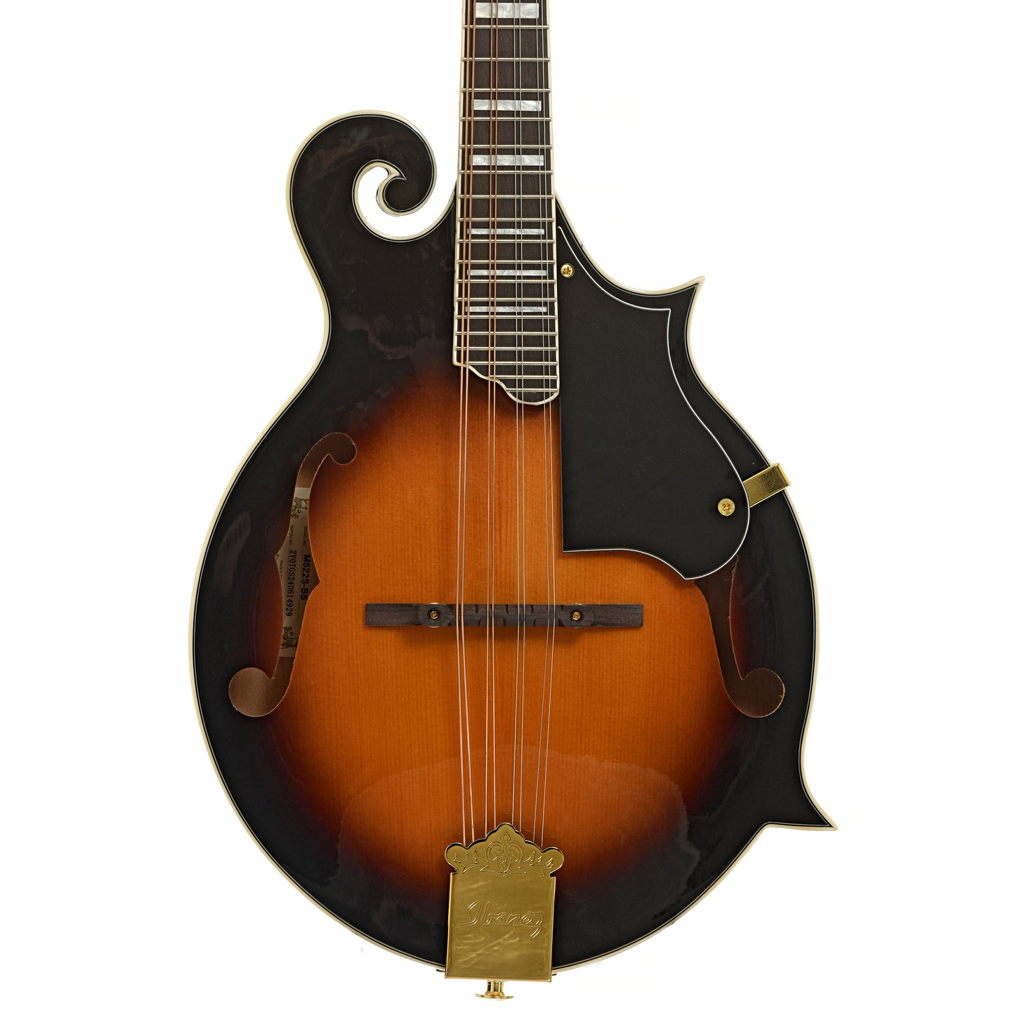 Front of Ibanez M522S F-Style Mandolin, Brown Sunburst - B-Stock