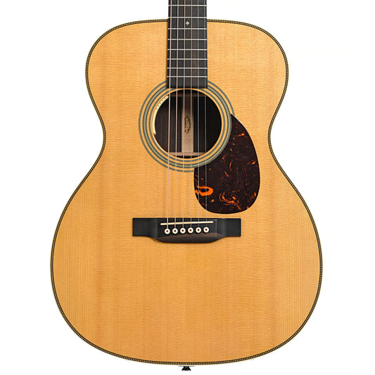 Front of Martin OM-28E Acoustic-Electric Guitar (2022)