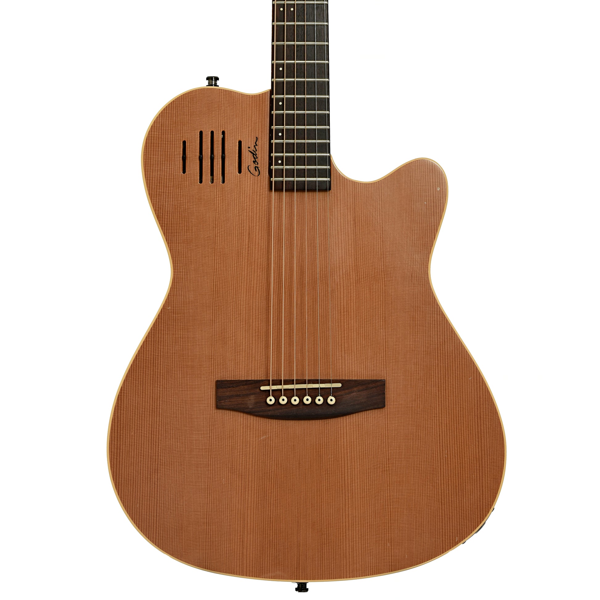 Front of Godin A6 Acoustic-Electric Guitar