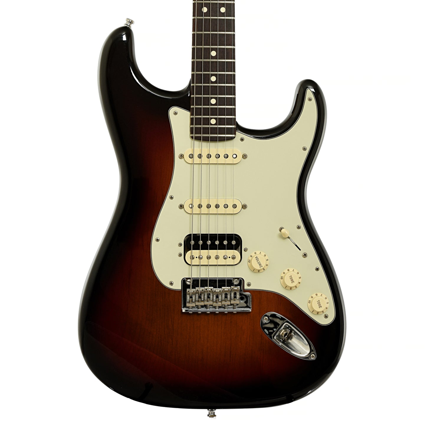 Front of Fender American Professional Series Stratocaster HSS Electric Guitar