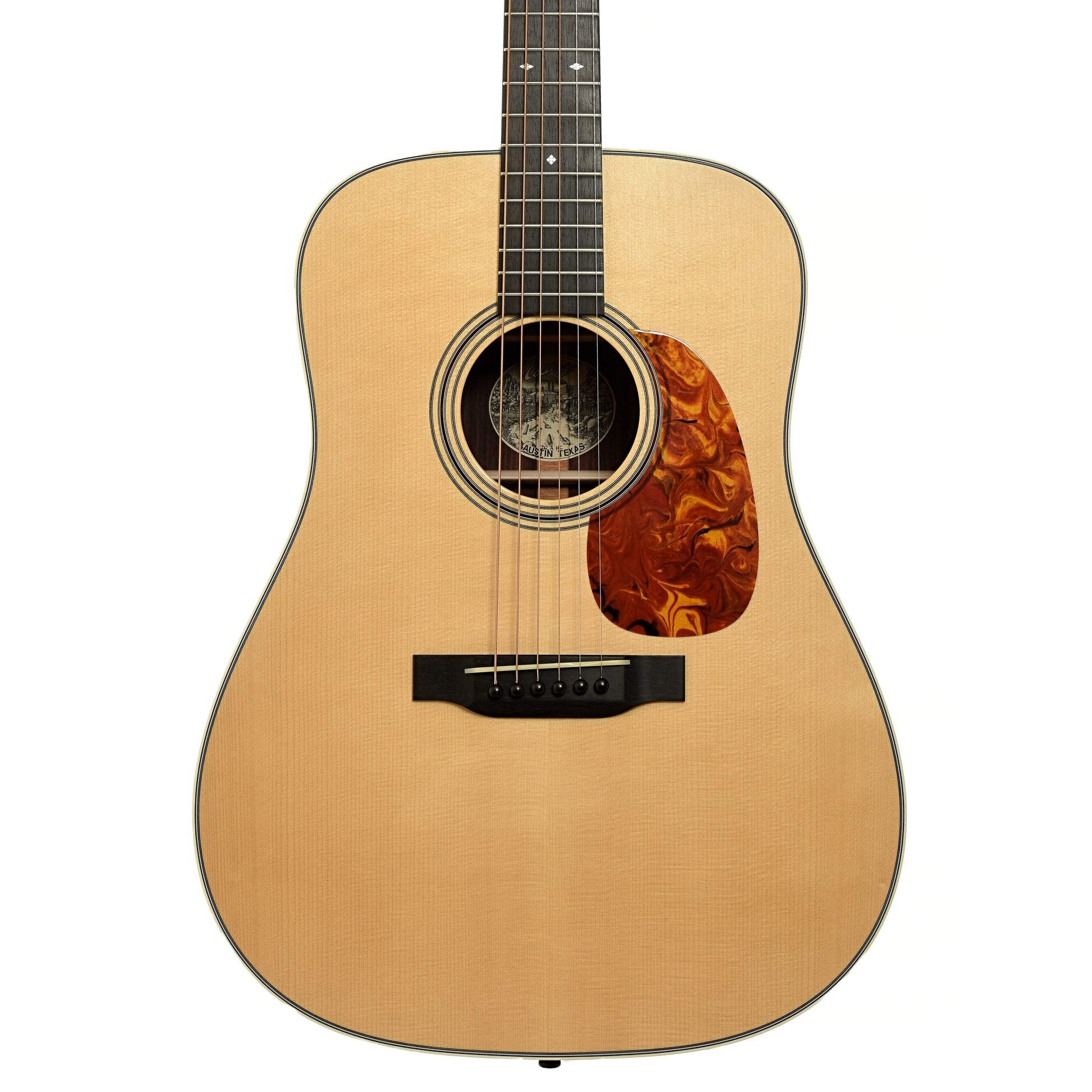 Front of Collings D2 A HC Hill Country Dreadnought Acoustic Guitar