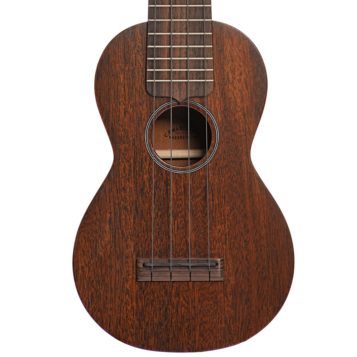 Front of Martin Style 0 Soprano Ukulele Shopworn