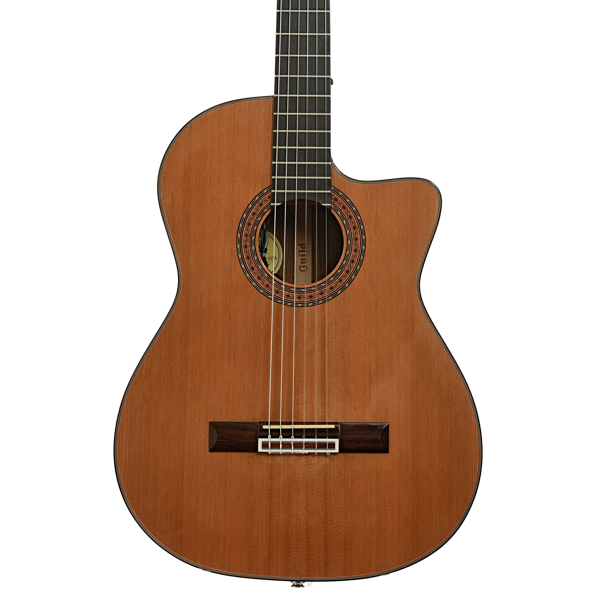 Front of Guild GN-5 Nylon String Acoustic-Electric Guitar