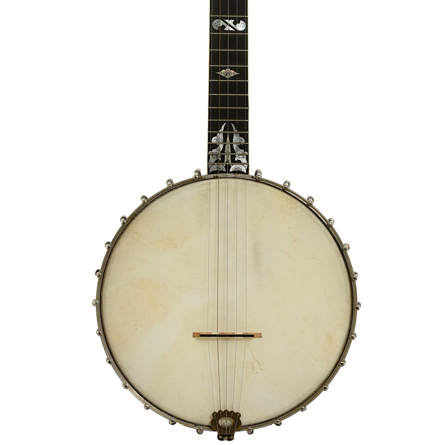 Front of Fairbanks No. 0 Custom Open Back Banjo