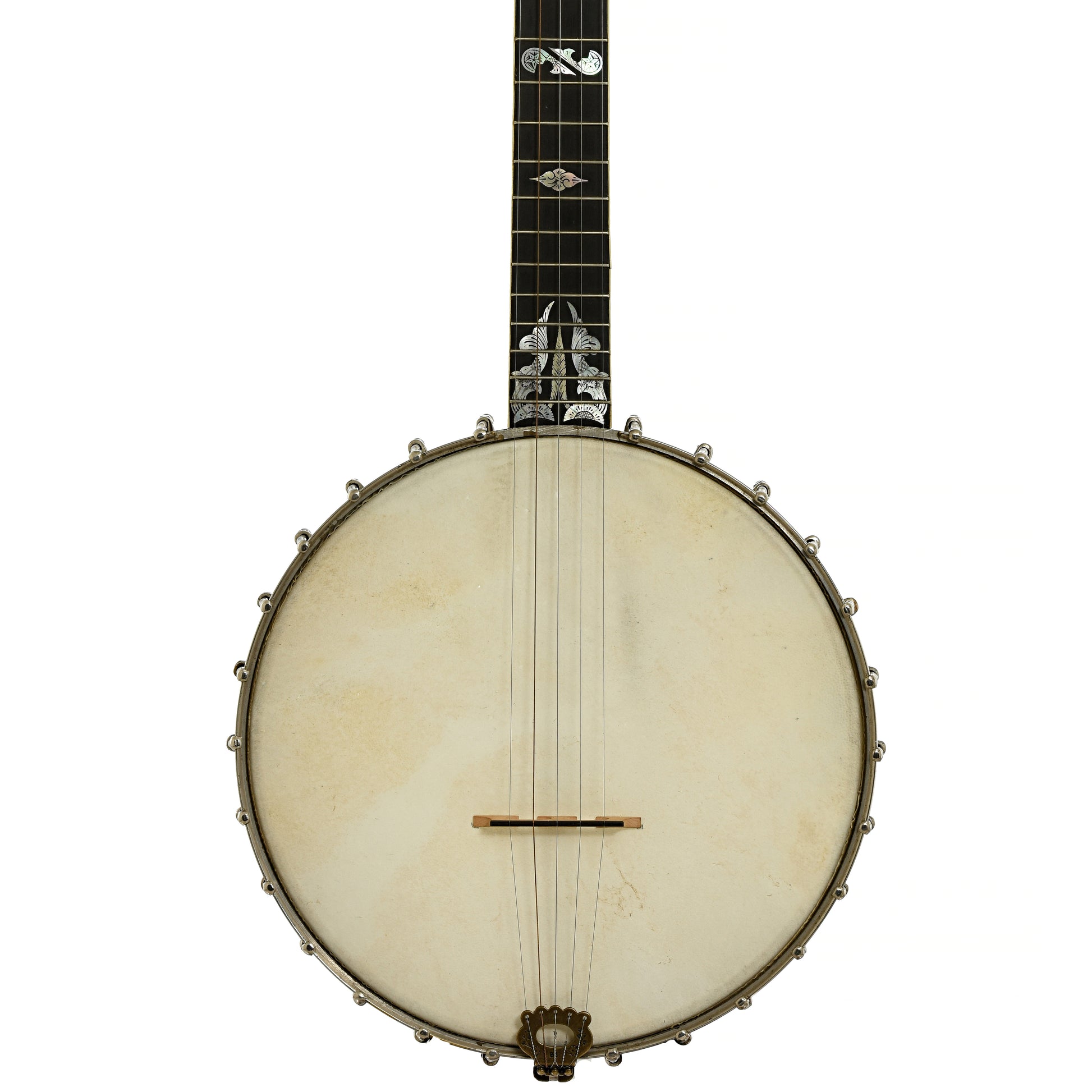 Front of Fairbanks No. 0 Custom Open Back Banjo