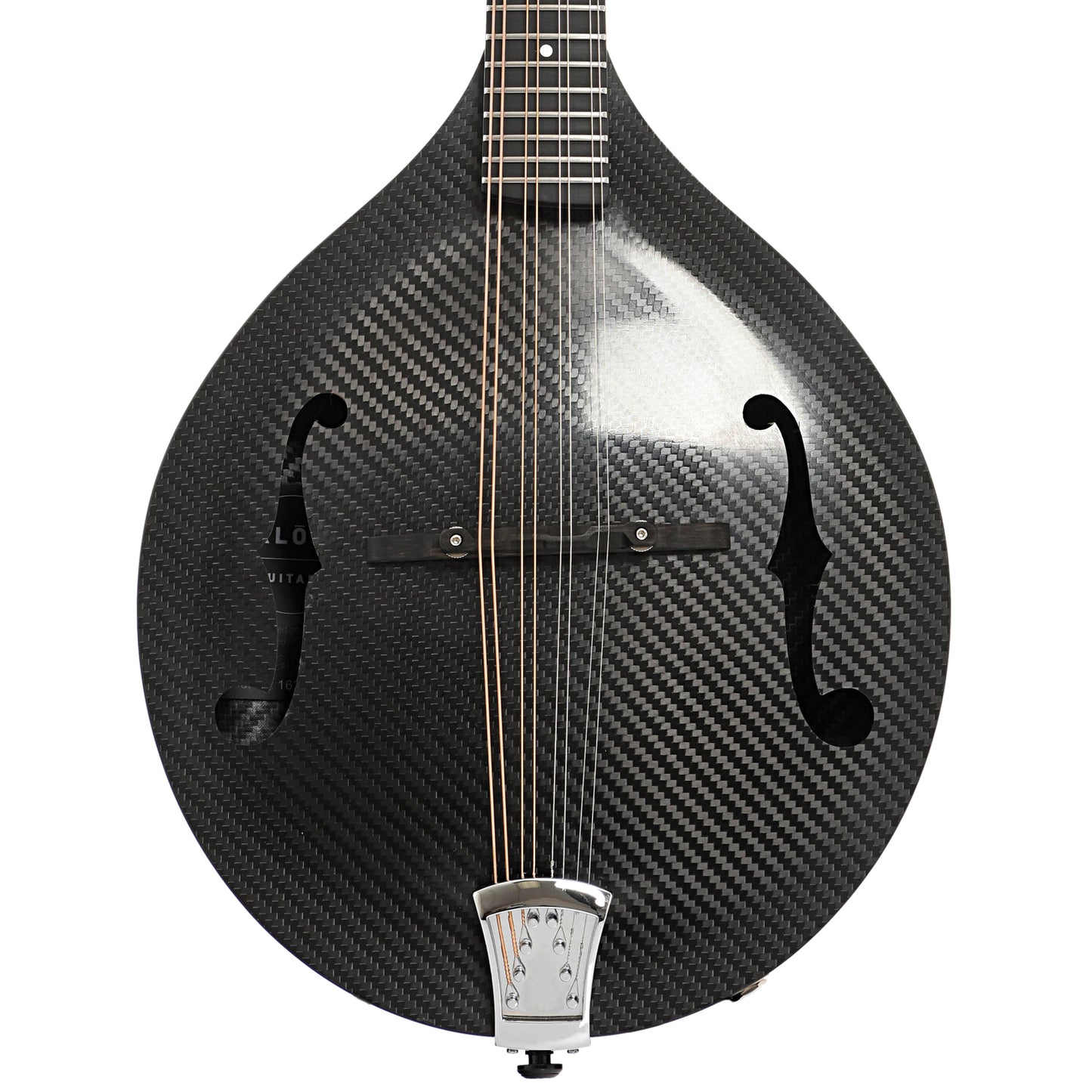 Front of KLOS Carbon Fiber Acoustic-Electric Mandolin A-Style