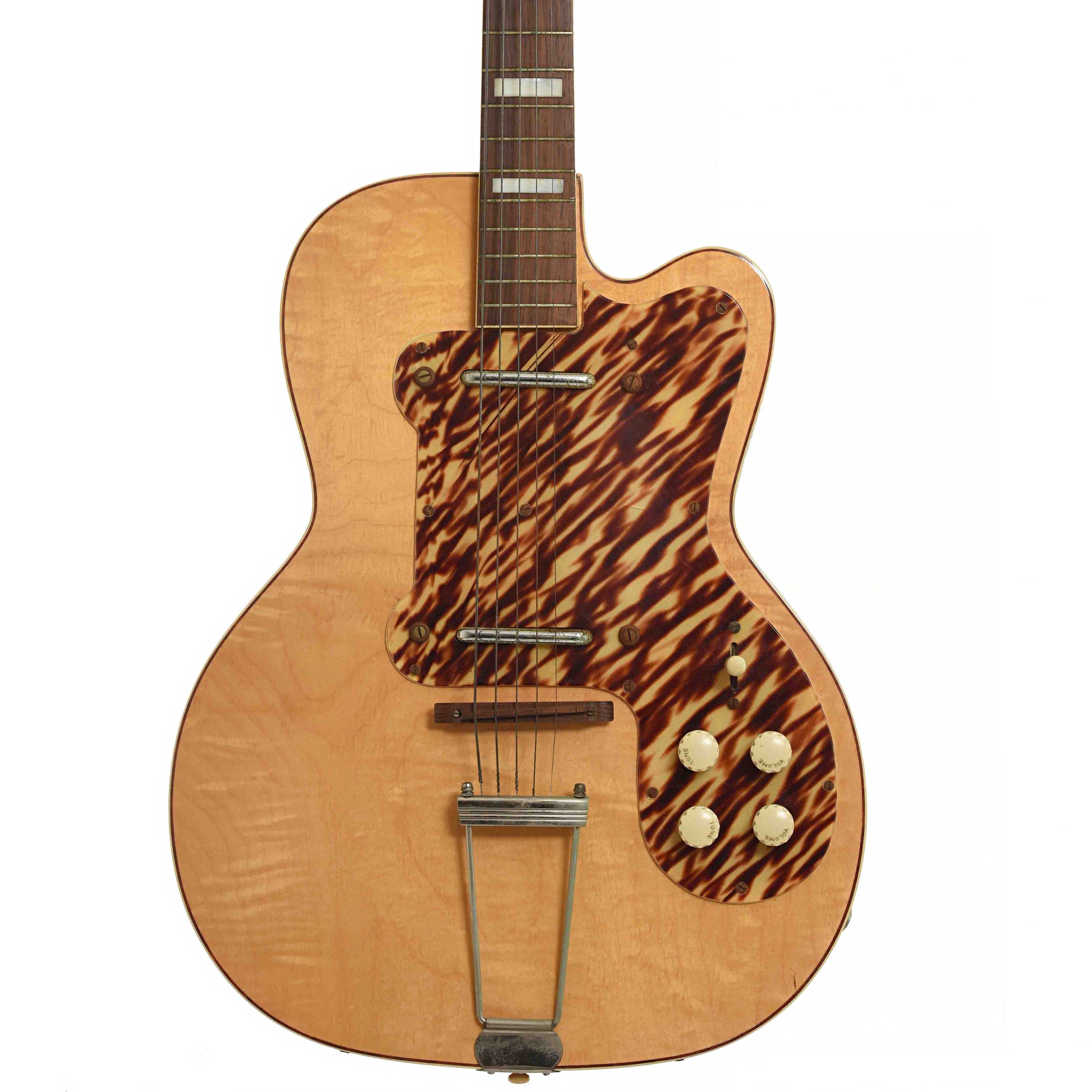 Front of Kay K161 Thin Twin Electric Guitar