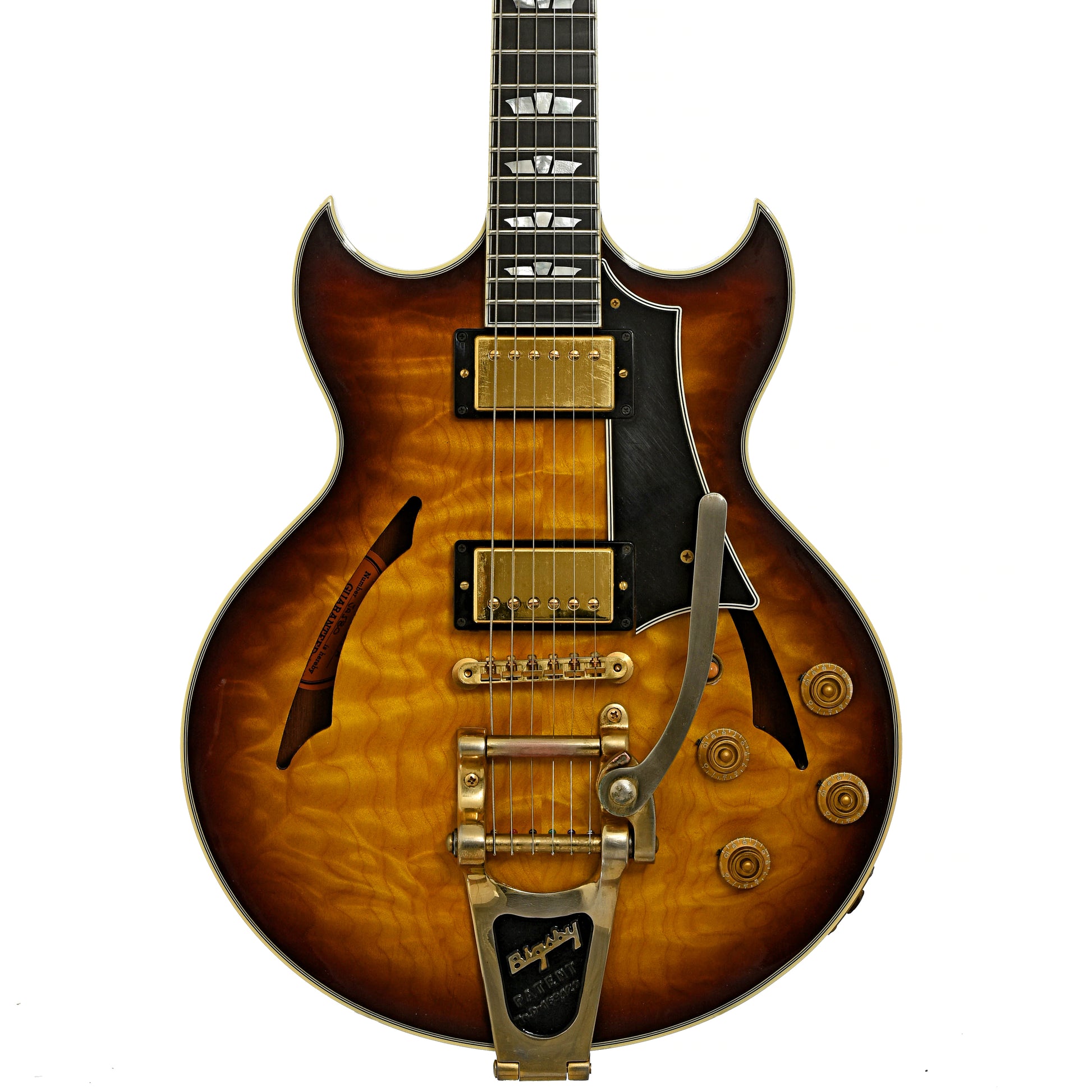 Front of Gibson Johnny A Hollowbody Electric Guitar 