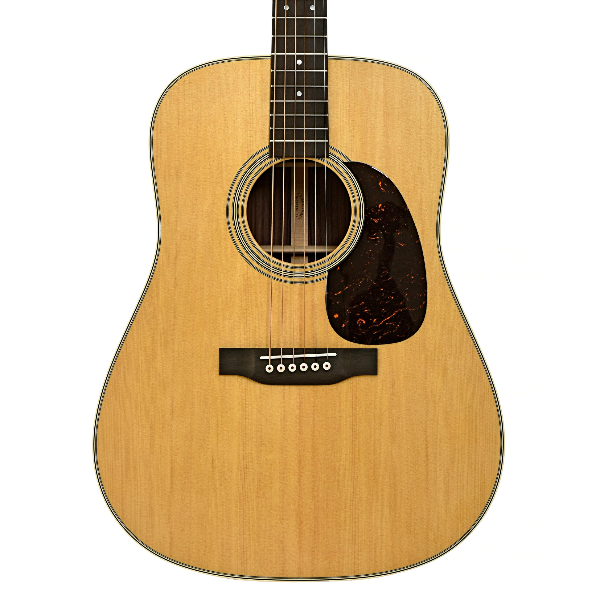 Front of Martin D-28 Satin Acoustic Guitar