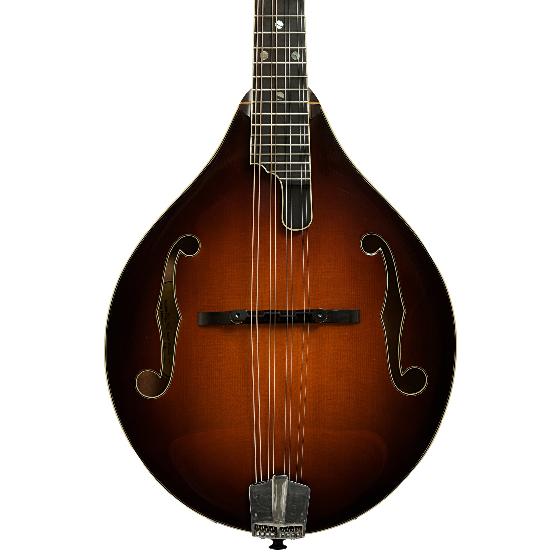 Front of Eastman MD605 A-style Mandolin