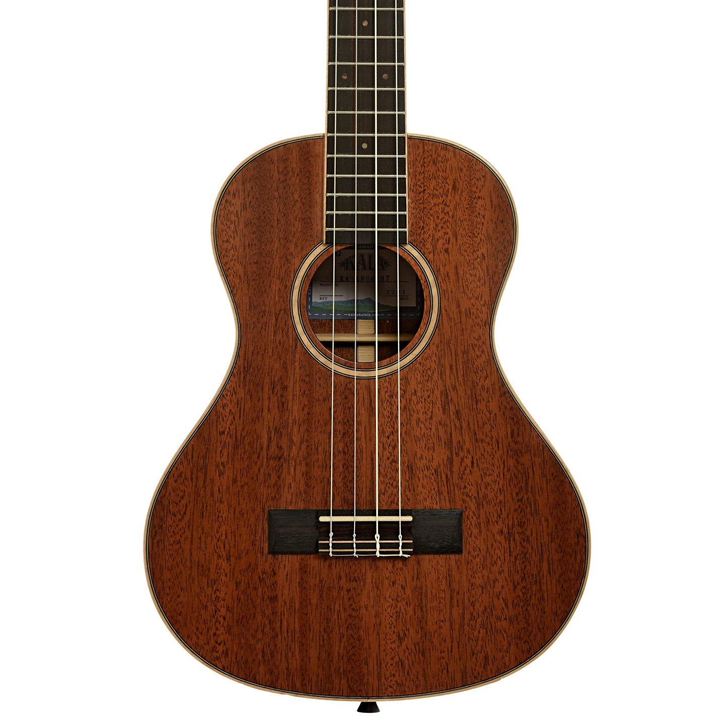 Front of Kala KA-AMHG-ST Tenor XL Ukulele 