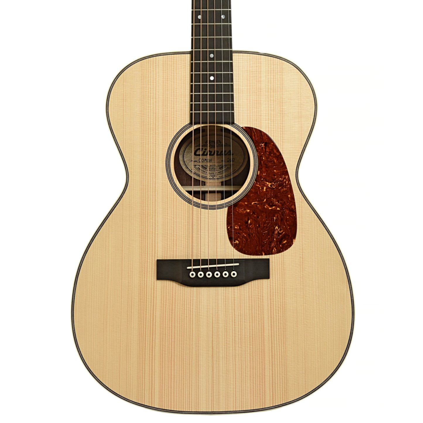 Front of Cirrus COMD Acoustic Guitar 