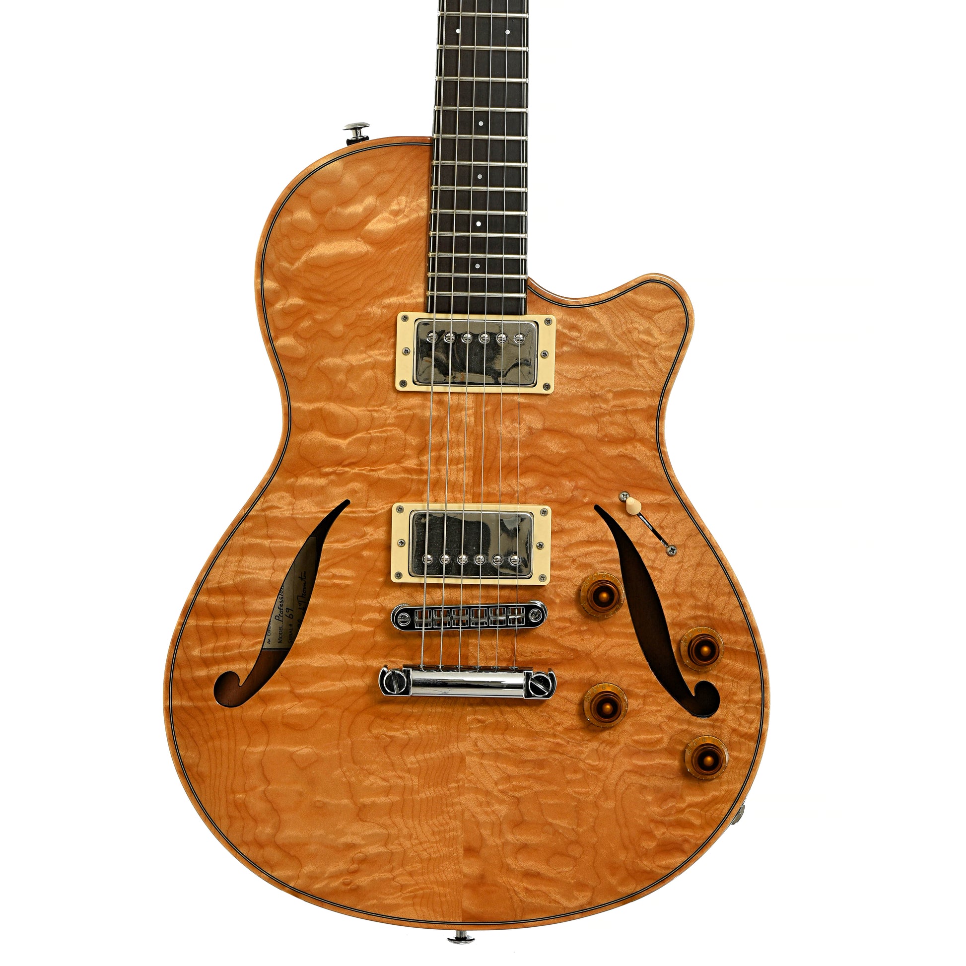 Front of C.P. Thornton Professional Hollowbody Electric Guitar