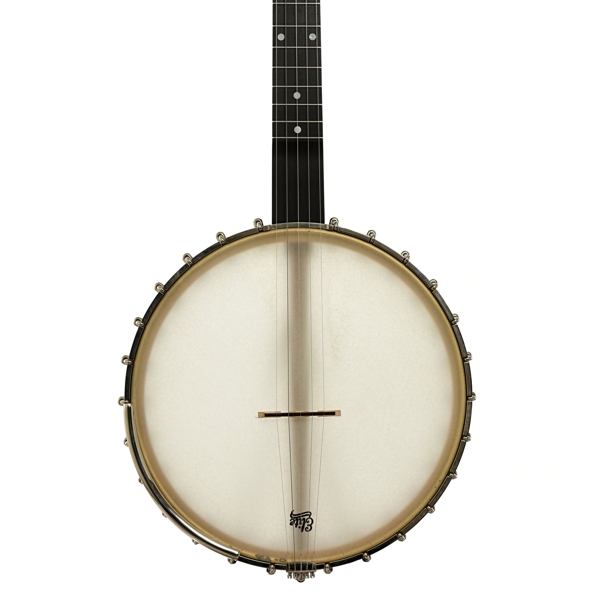 Front of Bart Reiter Round Peak 12" Open Back Banjo