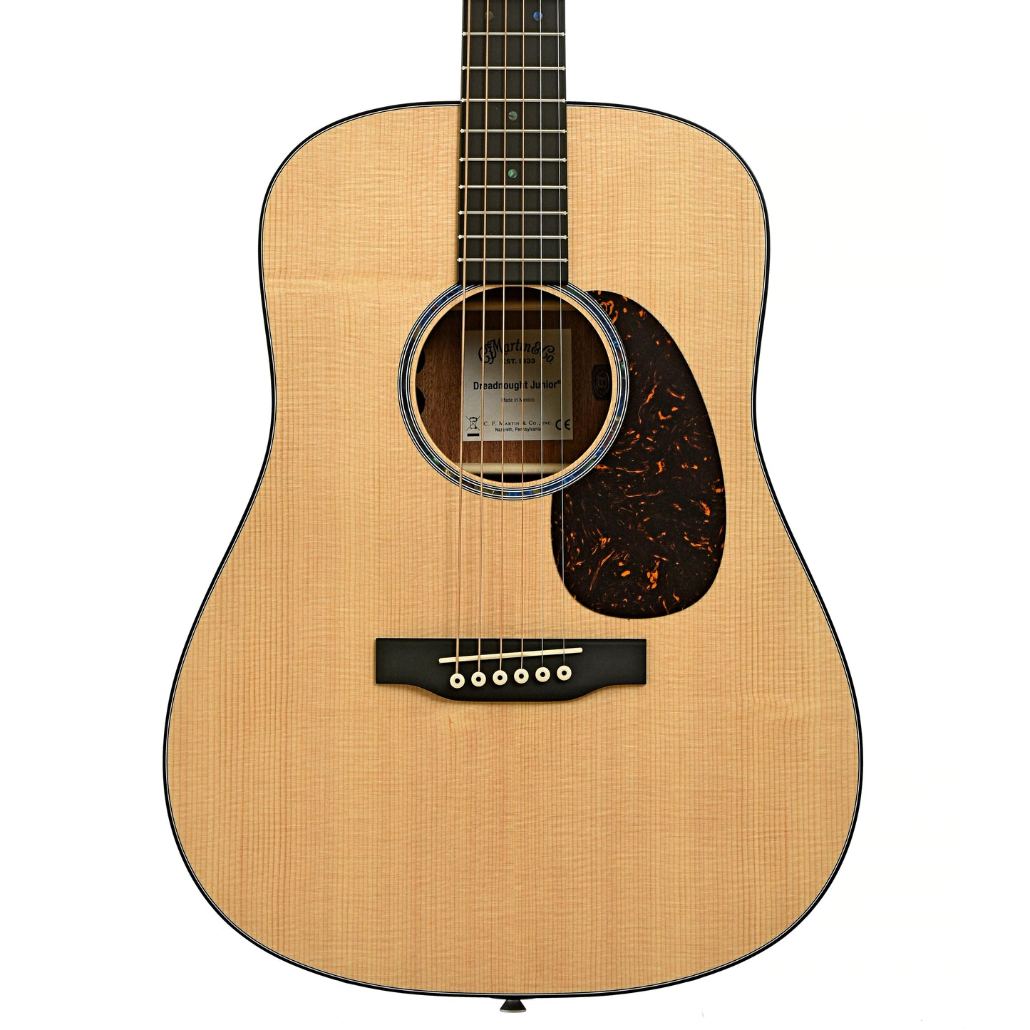 Front of DC-JRE Junior Acoustic Electric Guitar