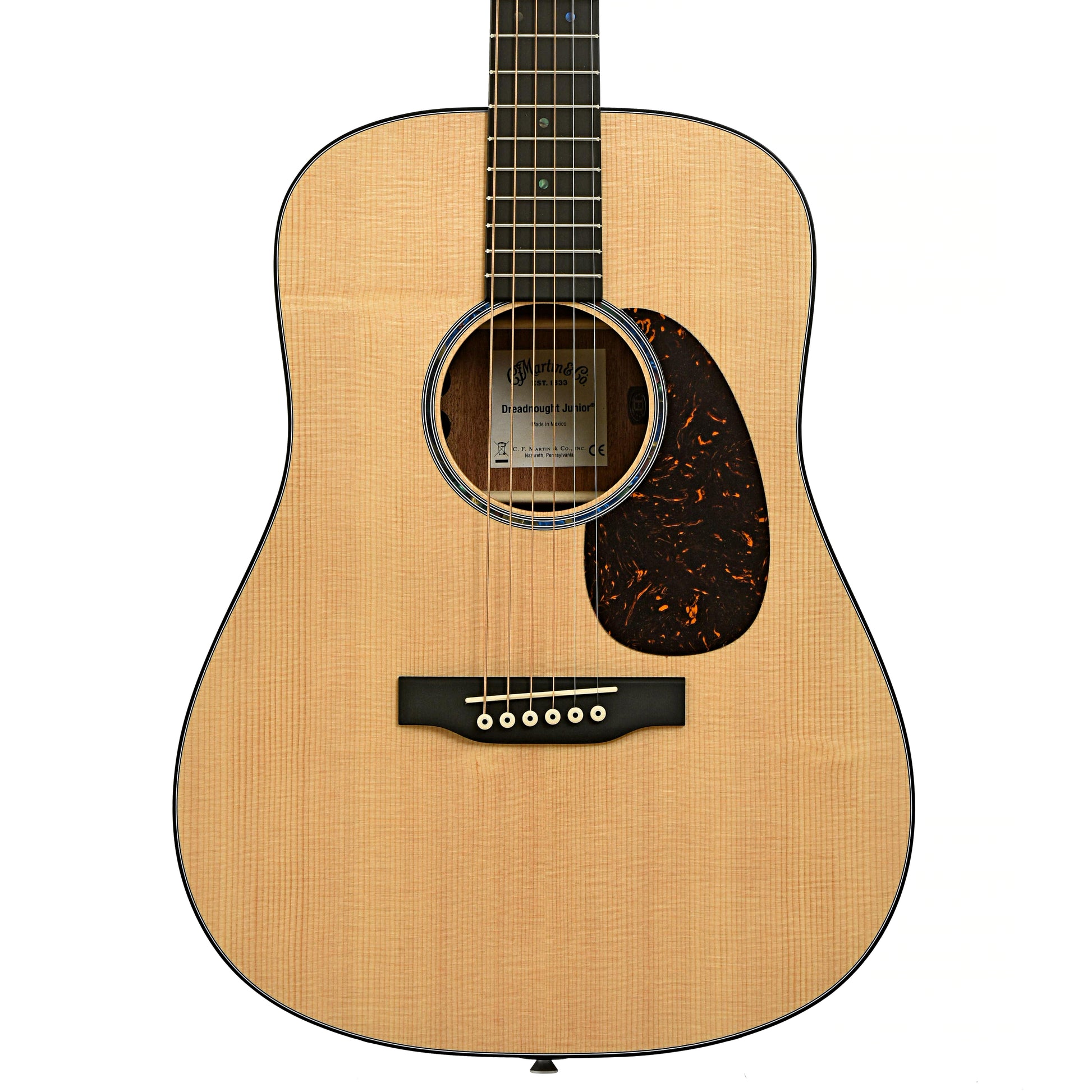 Front of DC-JRE Junior Acoustic Electric Guitar