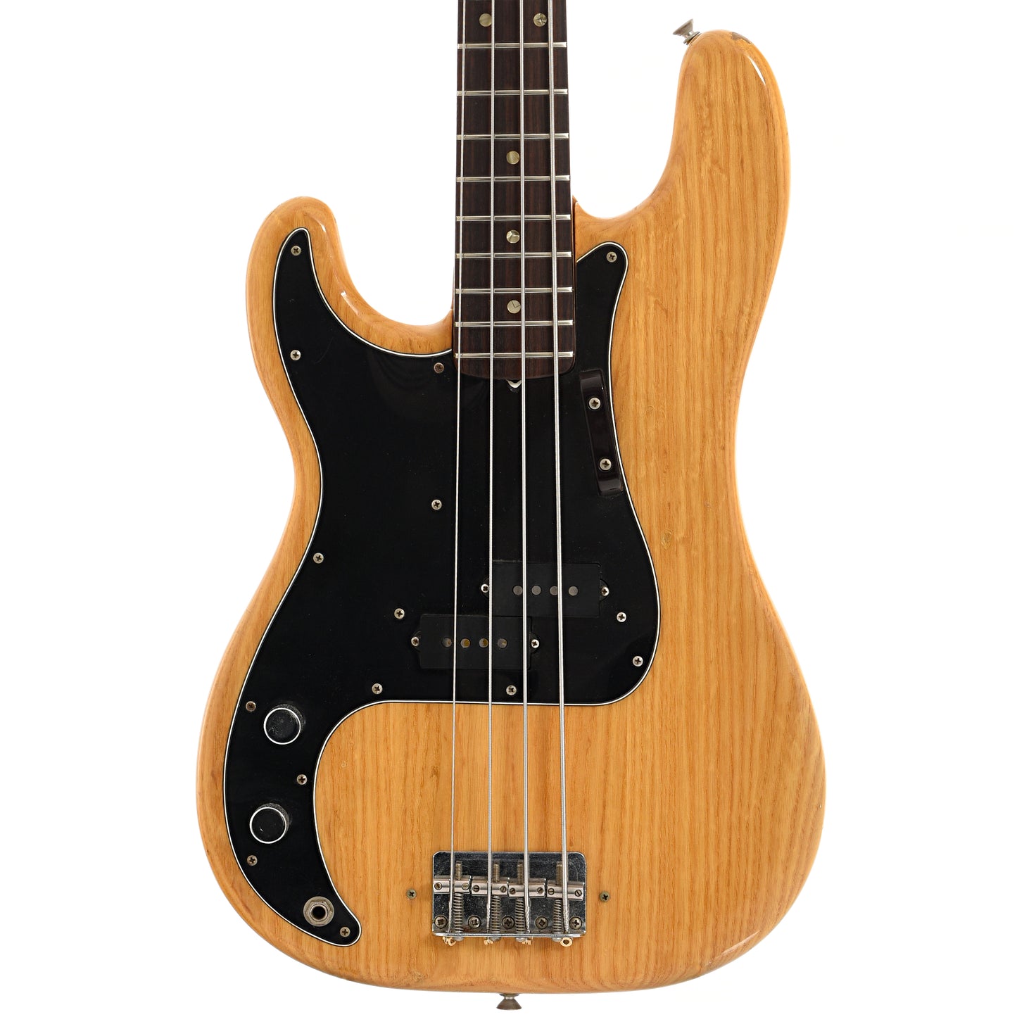 Front of Fender Precision LH Electric Bass