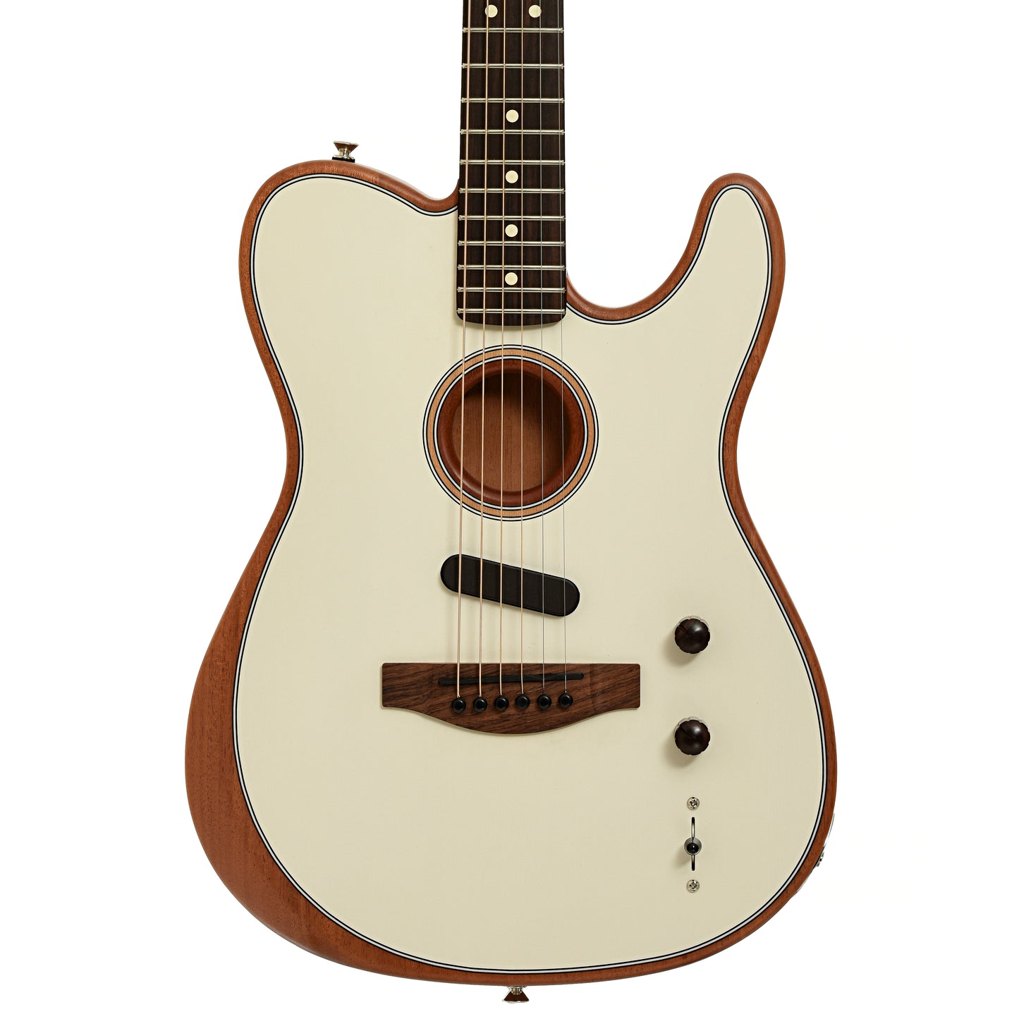 Front of Fender Acoustasonic Player Telecaster Acoustic Guitar