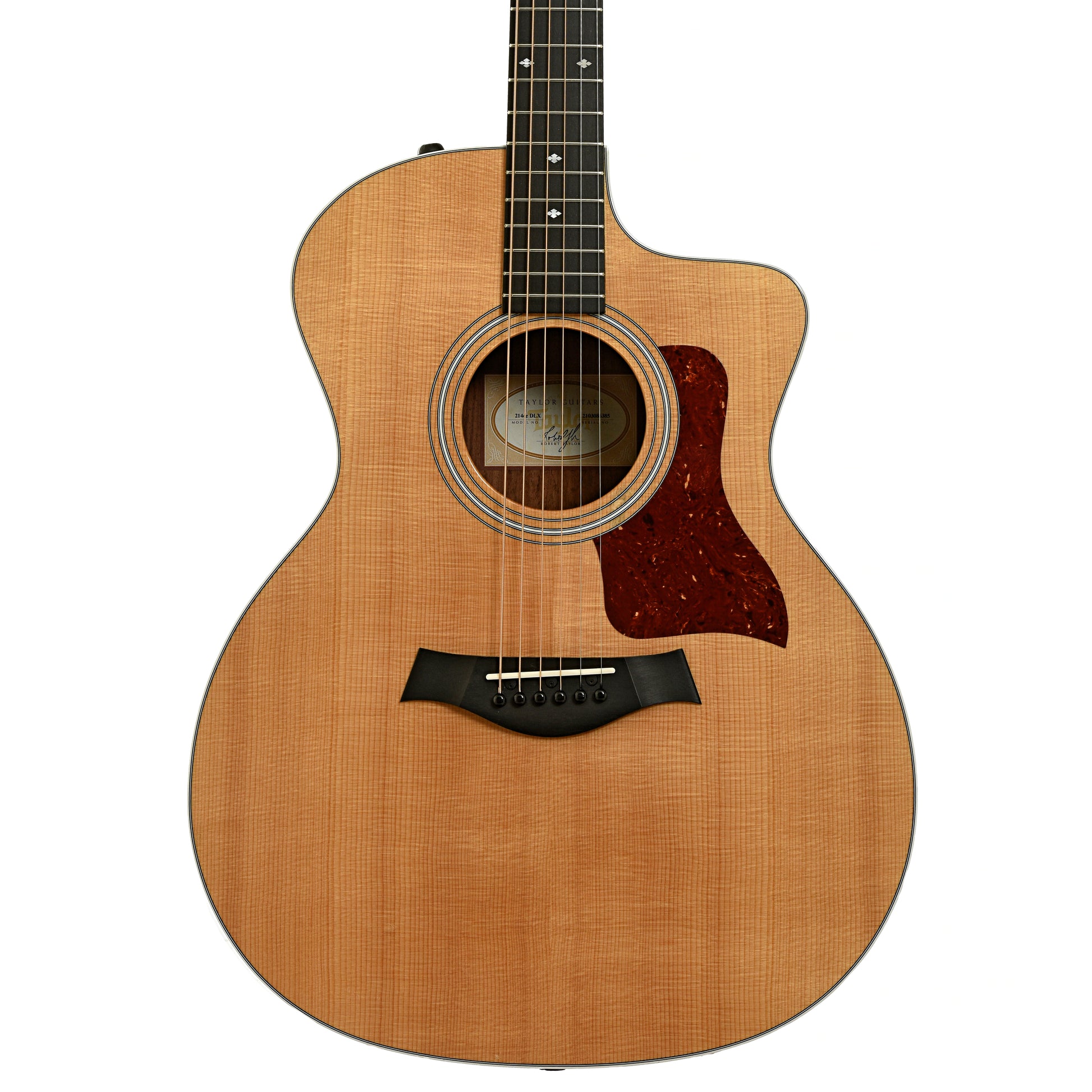 Front of Taylor 214ce Deluxe Acoustic Electric Guitar 