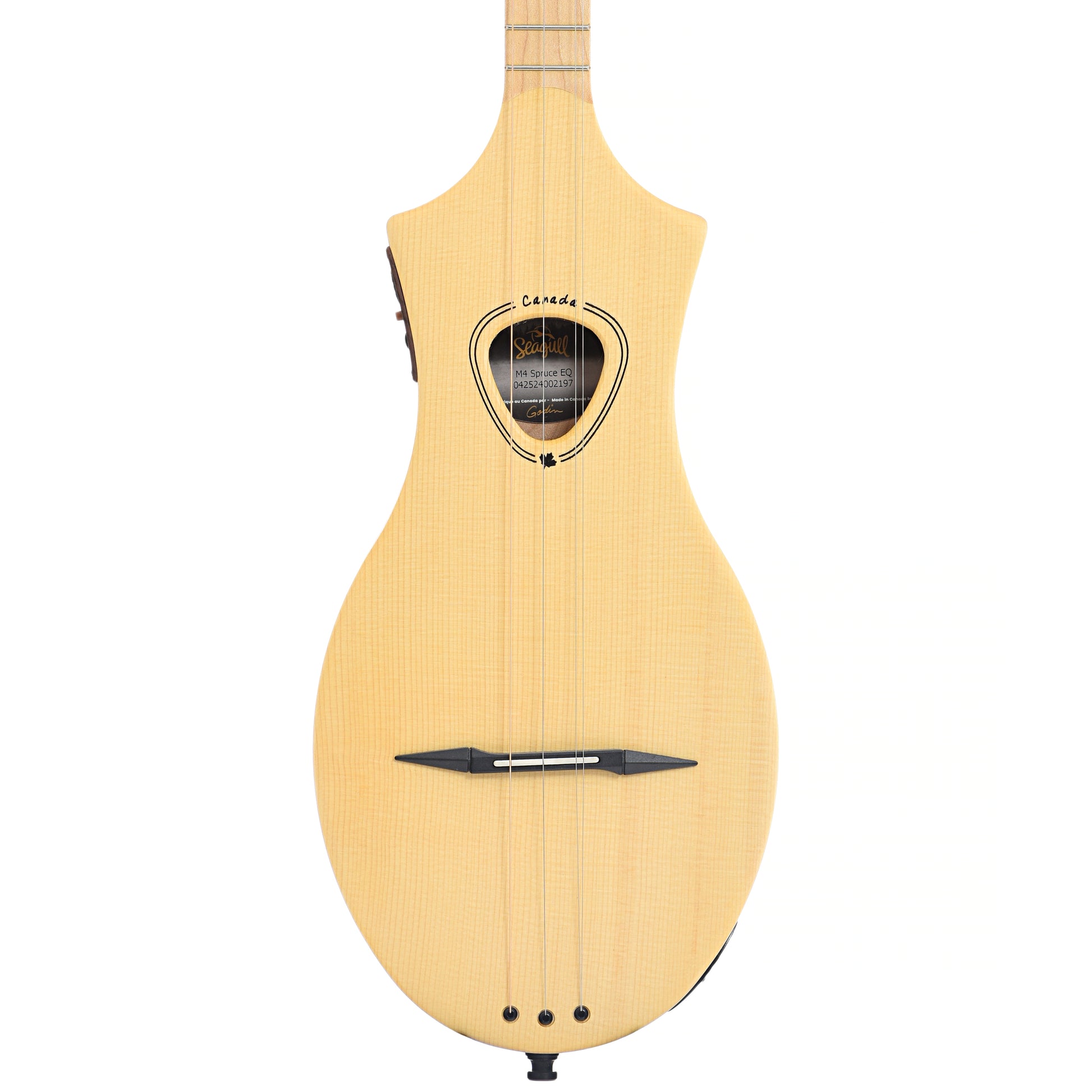 Front of Seagull M4 "Merlin" 4-String Diatonic Acoustic Instrument with Pickup