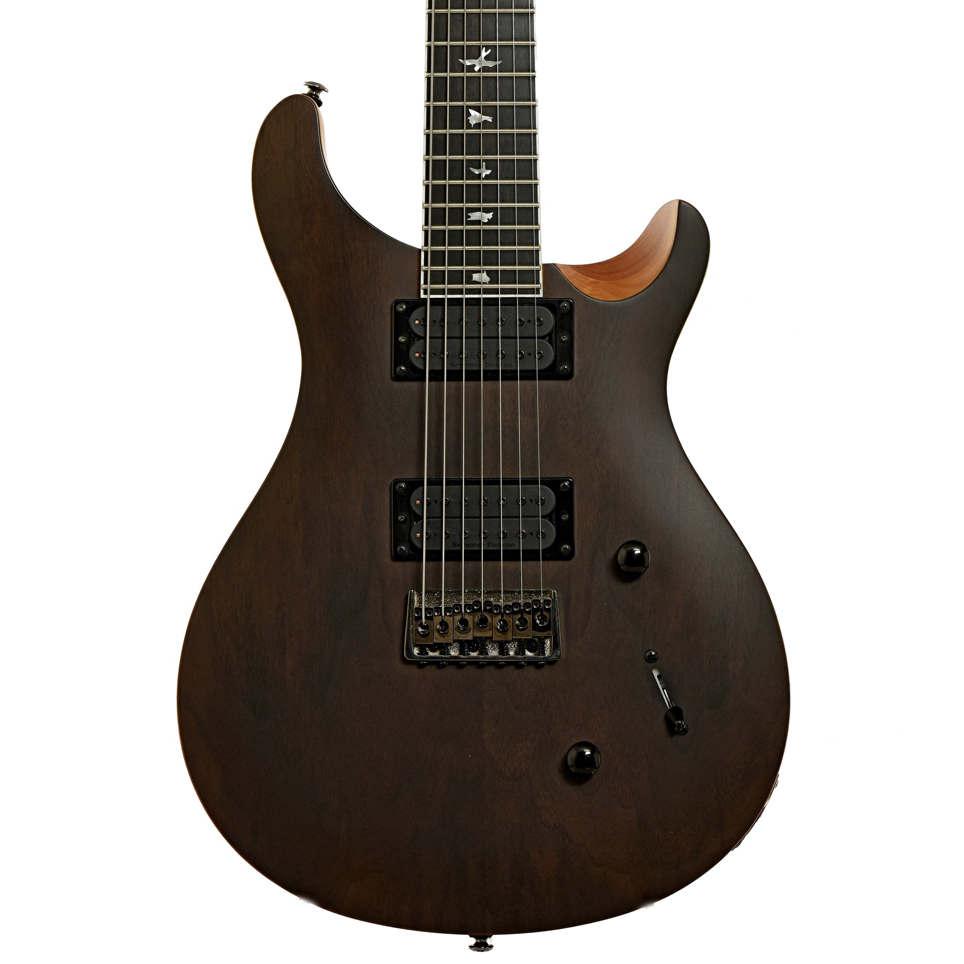 Front of PRS SE Mark Holcomb SVN Seven String Electric Guitar 