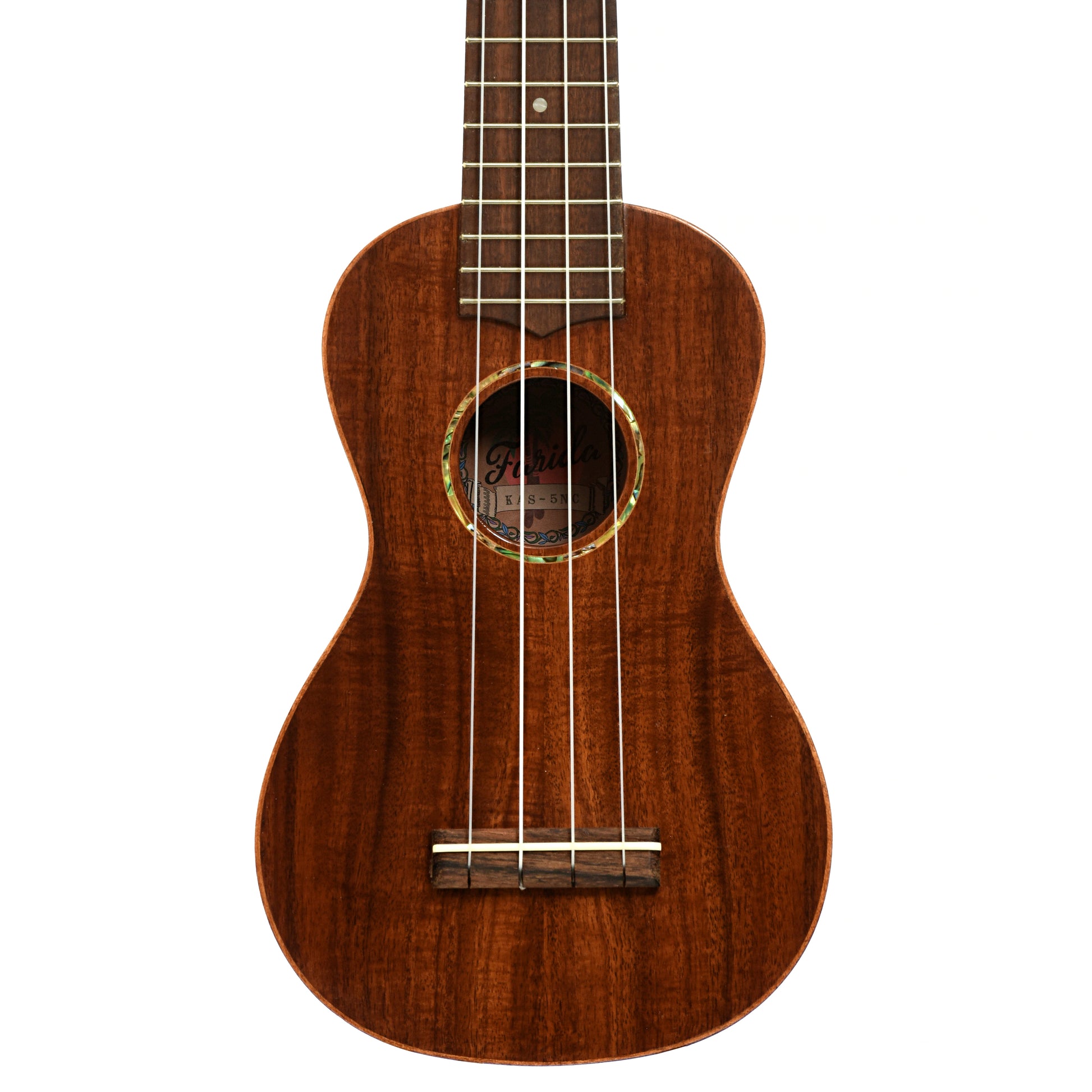 Front of Farida Holiday Pack, Acacia Soprano Ukulele