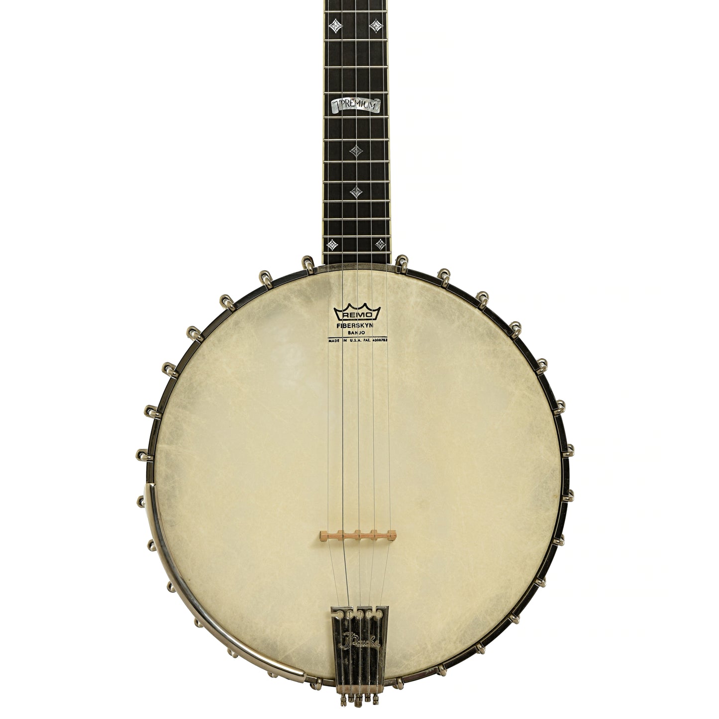Front of Prucha Premium Griffon Open Back Banjo 