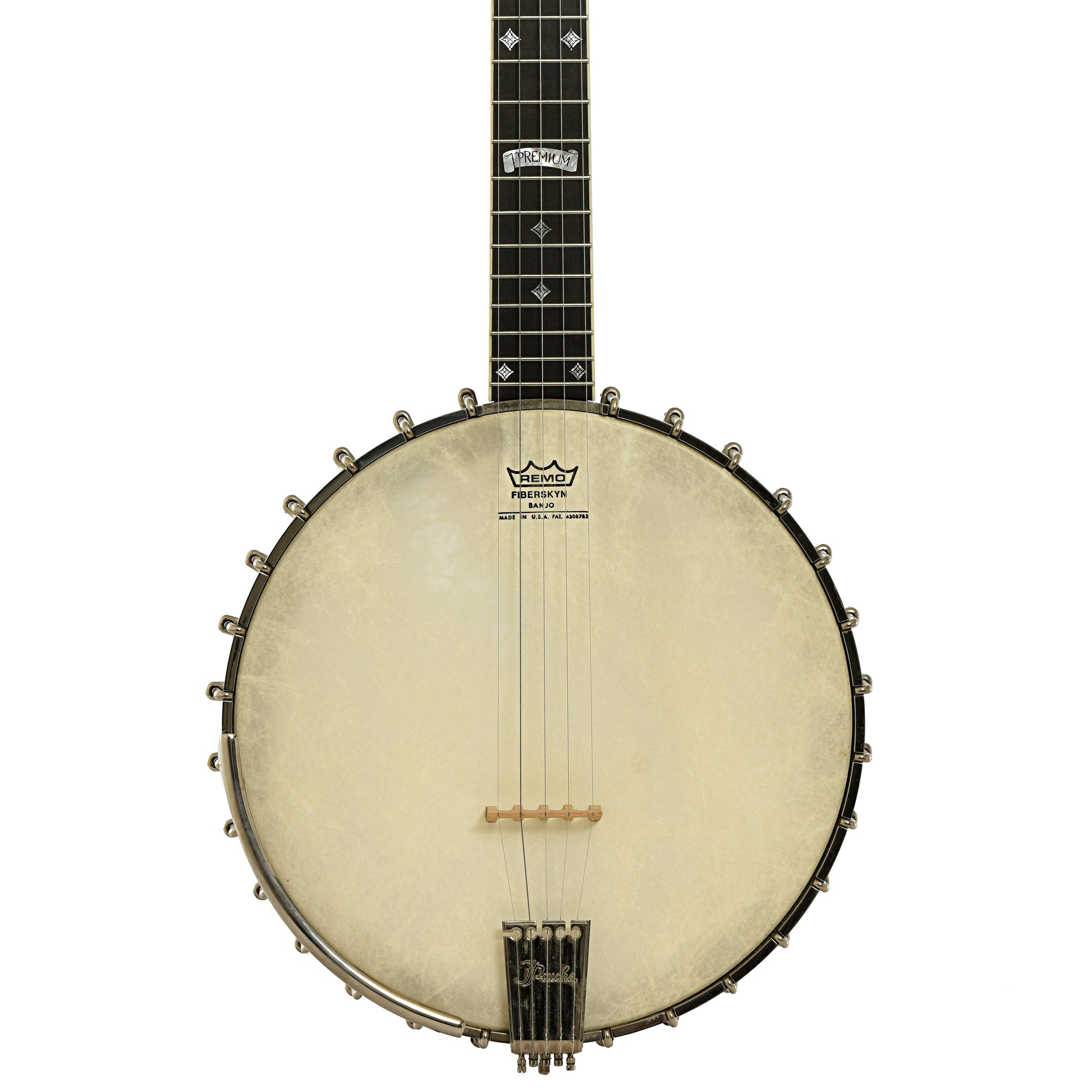 Front of Prucha Premium Griffon Open Back Banjo 