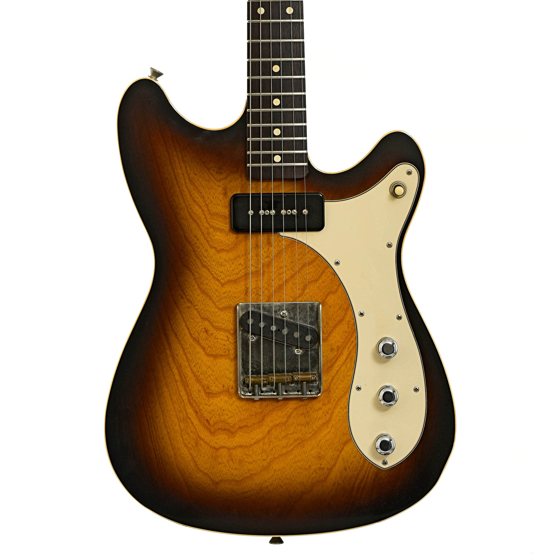 Front of Lentz HSL Brazilian Electric Guitar