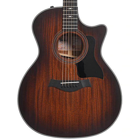 Front of 324-CE V-Class Edgeburst Acoustic Guitar (2019)