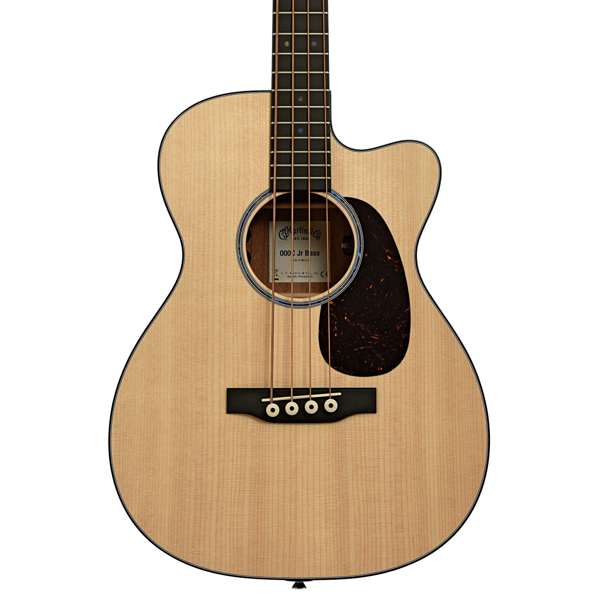 Front of Martin 000C-JRE Bass Junior Acoustic Electric Guitar 