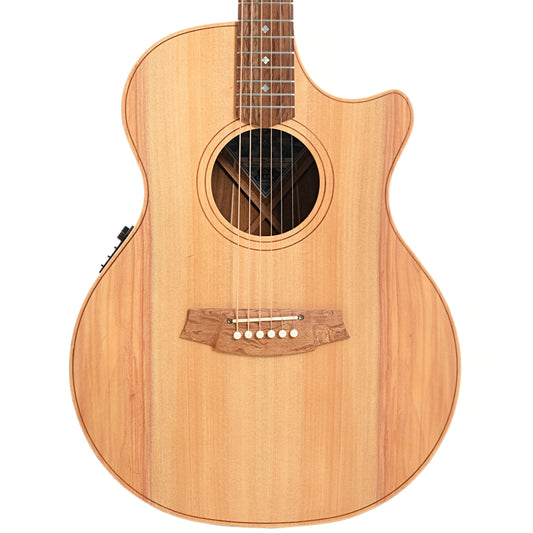 Front of Cole Clark Angel AN2CE-BB Acoustic-Electric