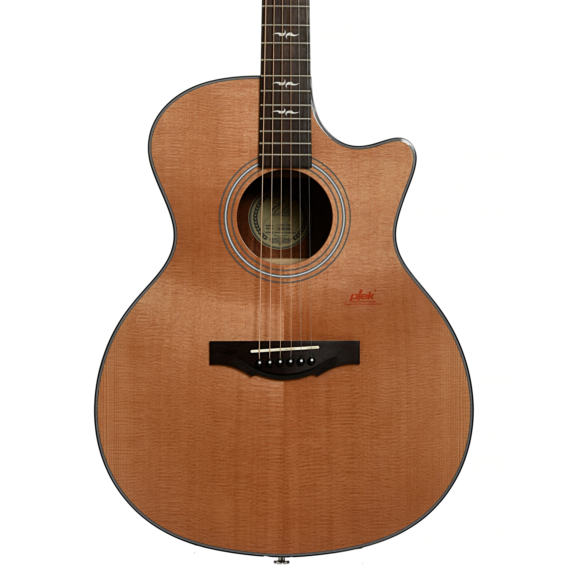 Front of Kepma Elite GA2-131 Grand Auditorium Acoustic Guitar 