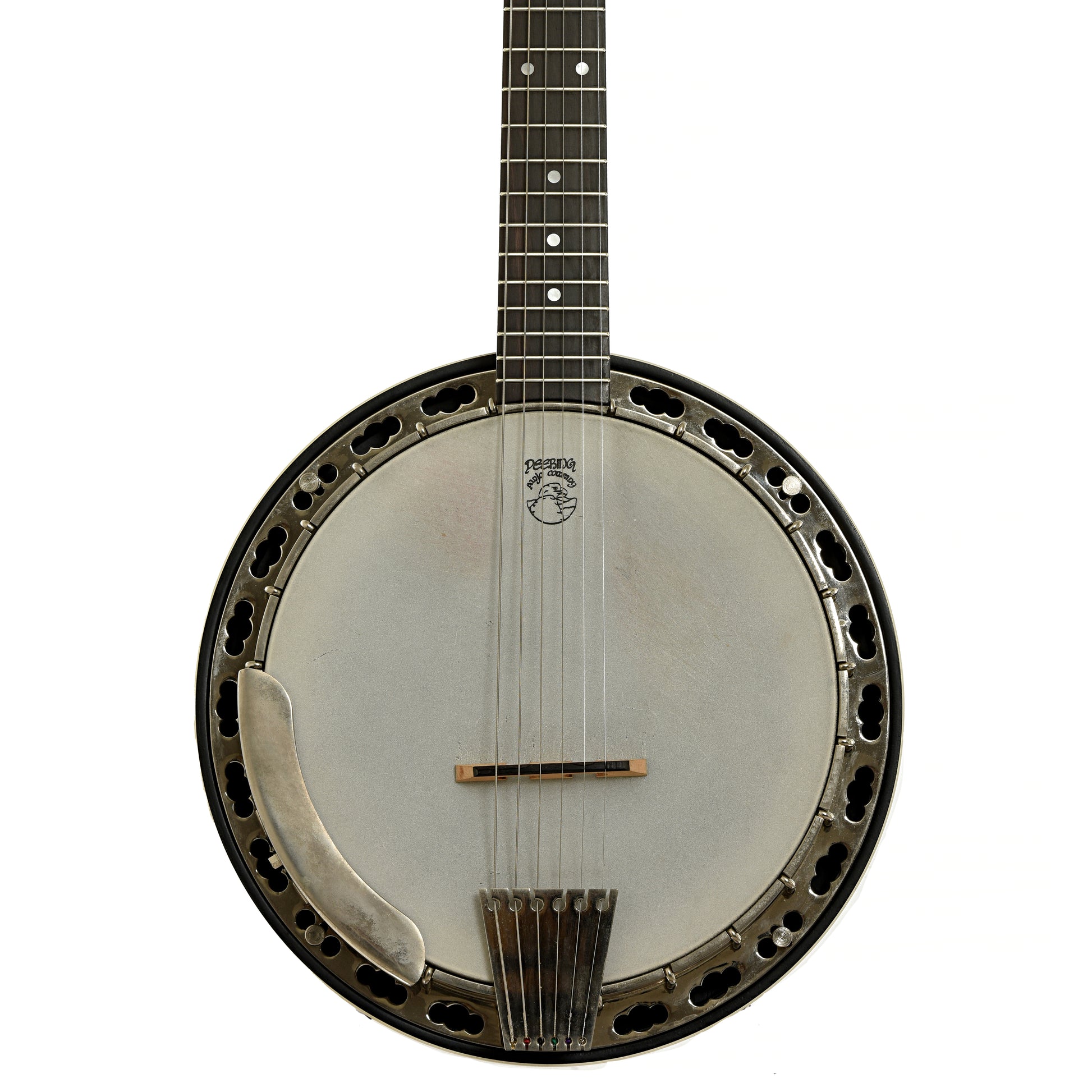 Front of Deering Deluxe 6 Banjo Guitar