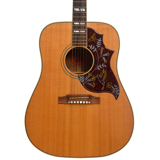Front of Gibson Hummingbird Koa Custom Shop Acoustic Guitar 