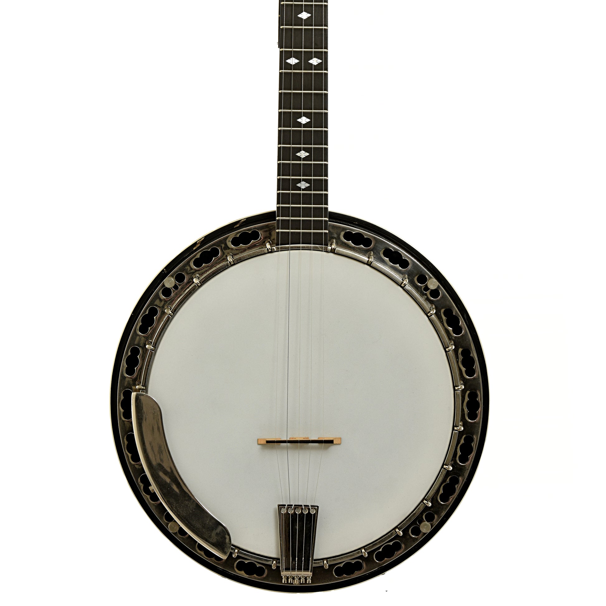 Front of Deering Deluxe Resonator Banjo