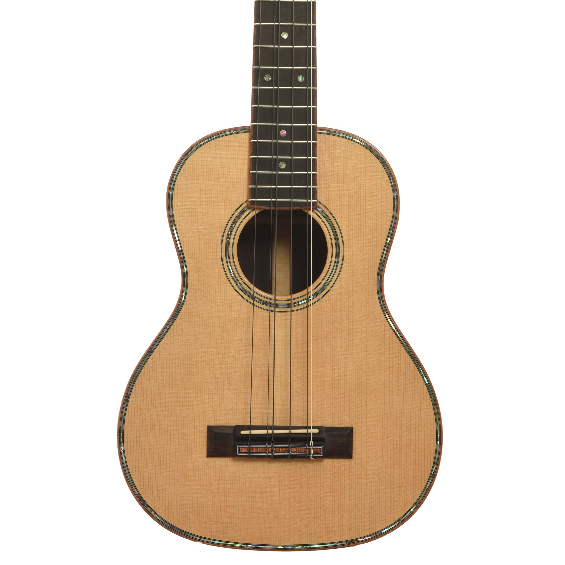 Front of Grimes Custom Brazilian 6-String Tenor Ukulele