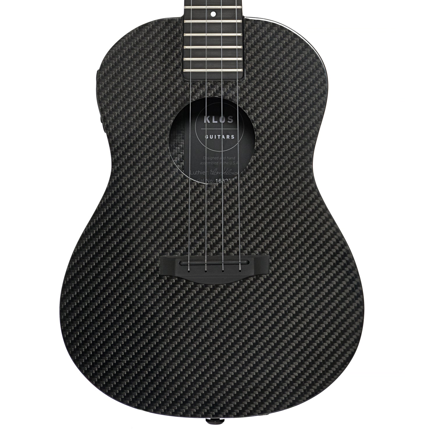 Front of KLOS Full Carbon Deluxe Acoustic-Electric Tenor Ukulele