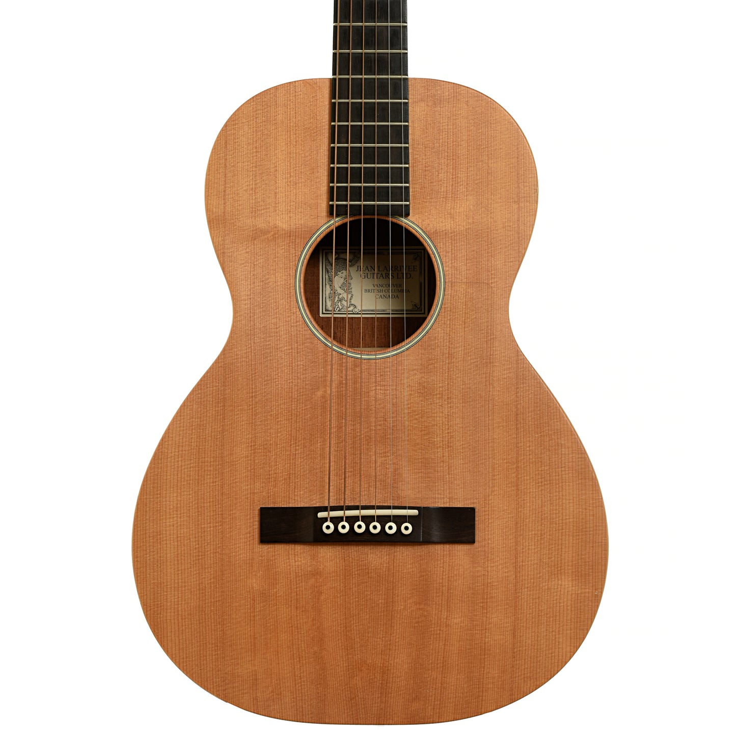 Front of Larrivee Parlor O-01  Mahogany Acoustic Guitar 
