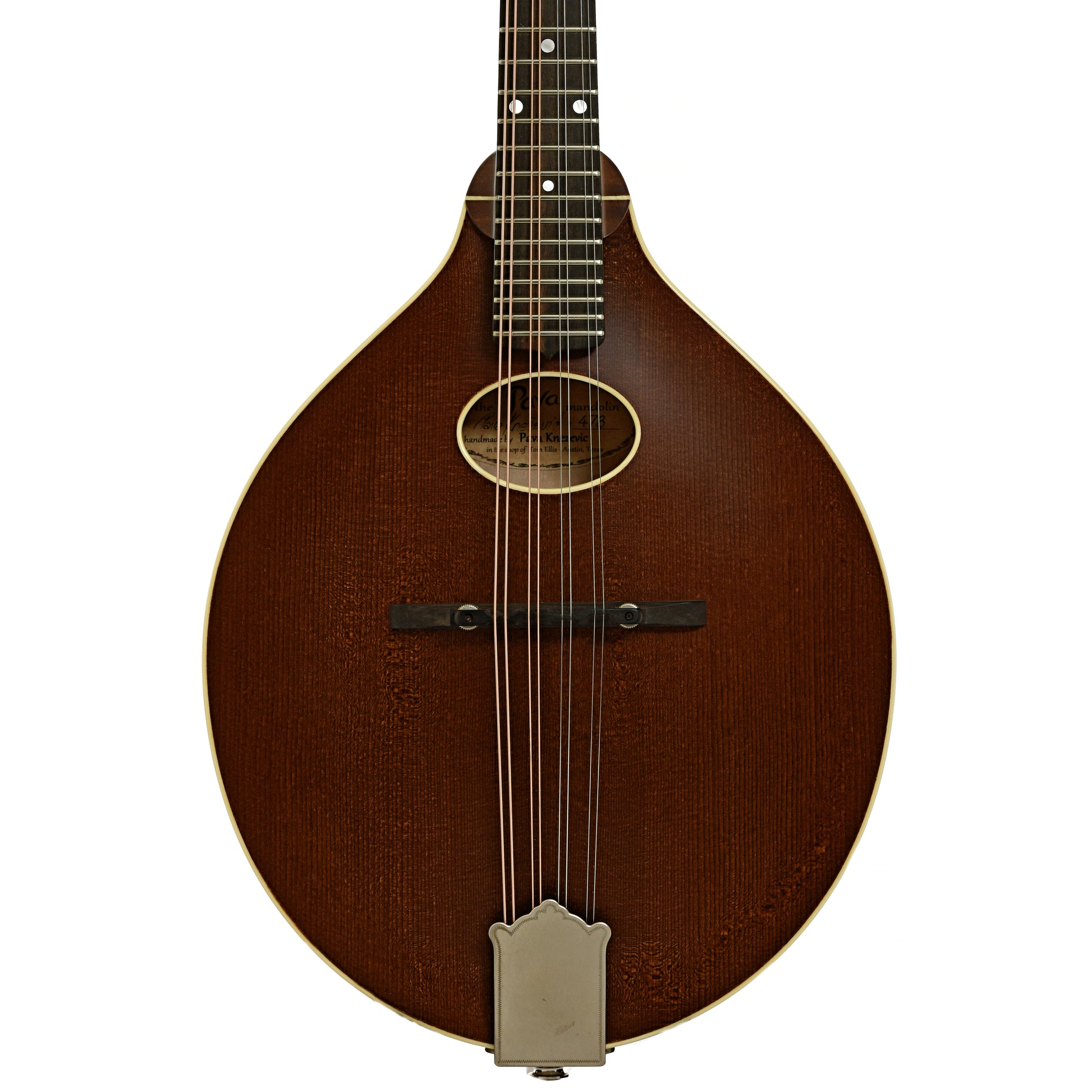 Front of Pava A5 Satin Oval Hole Mandolin
