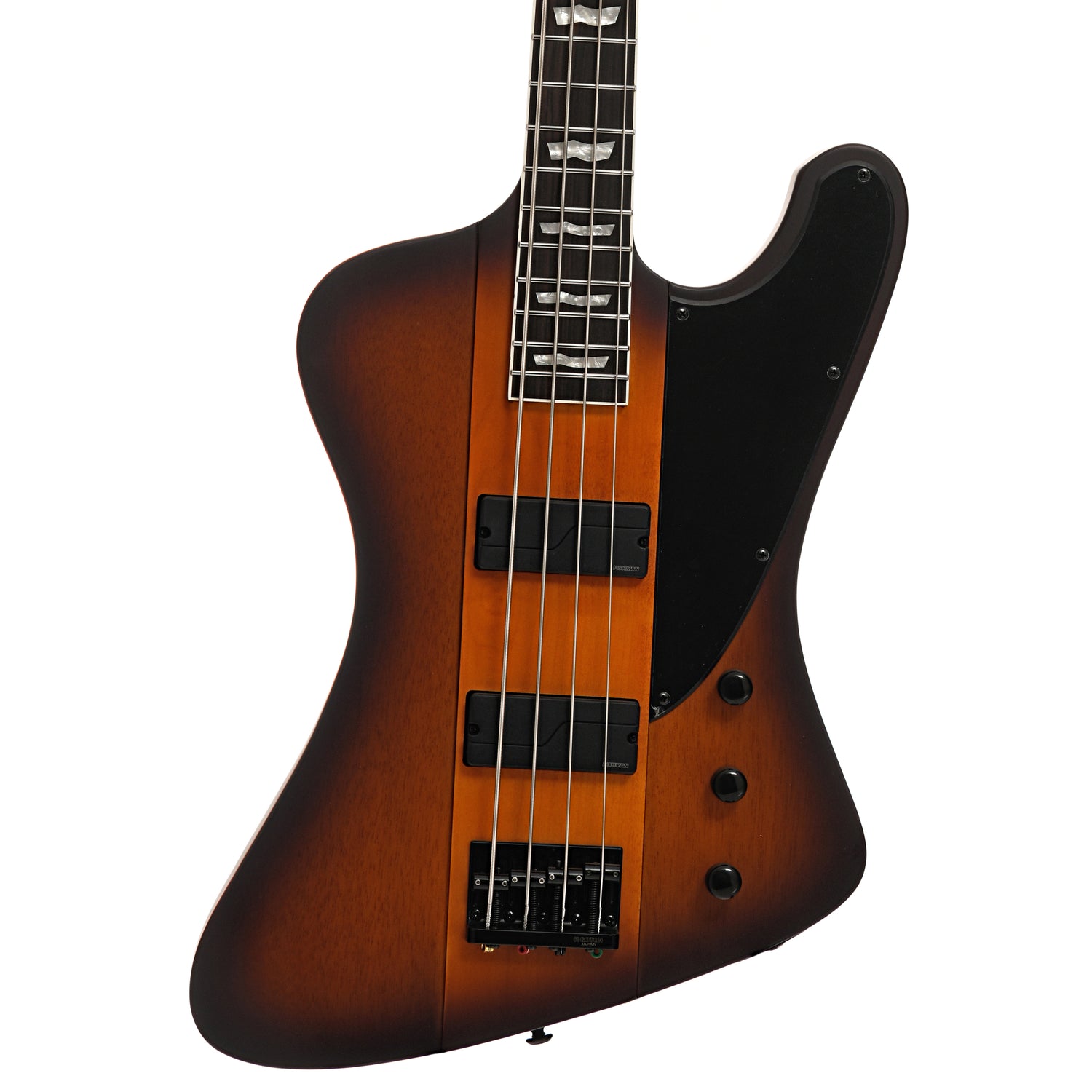 Front of ESP LTD Phoenix-1004 4-String Bass, Tobacco Sunburst Satin