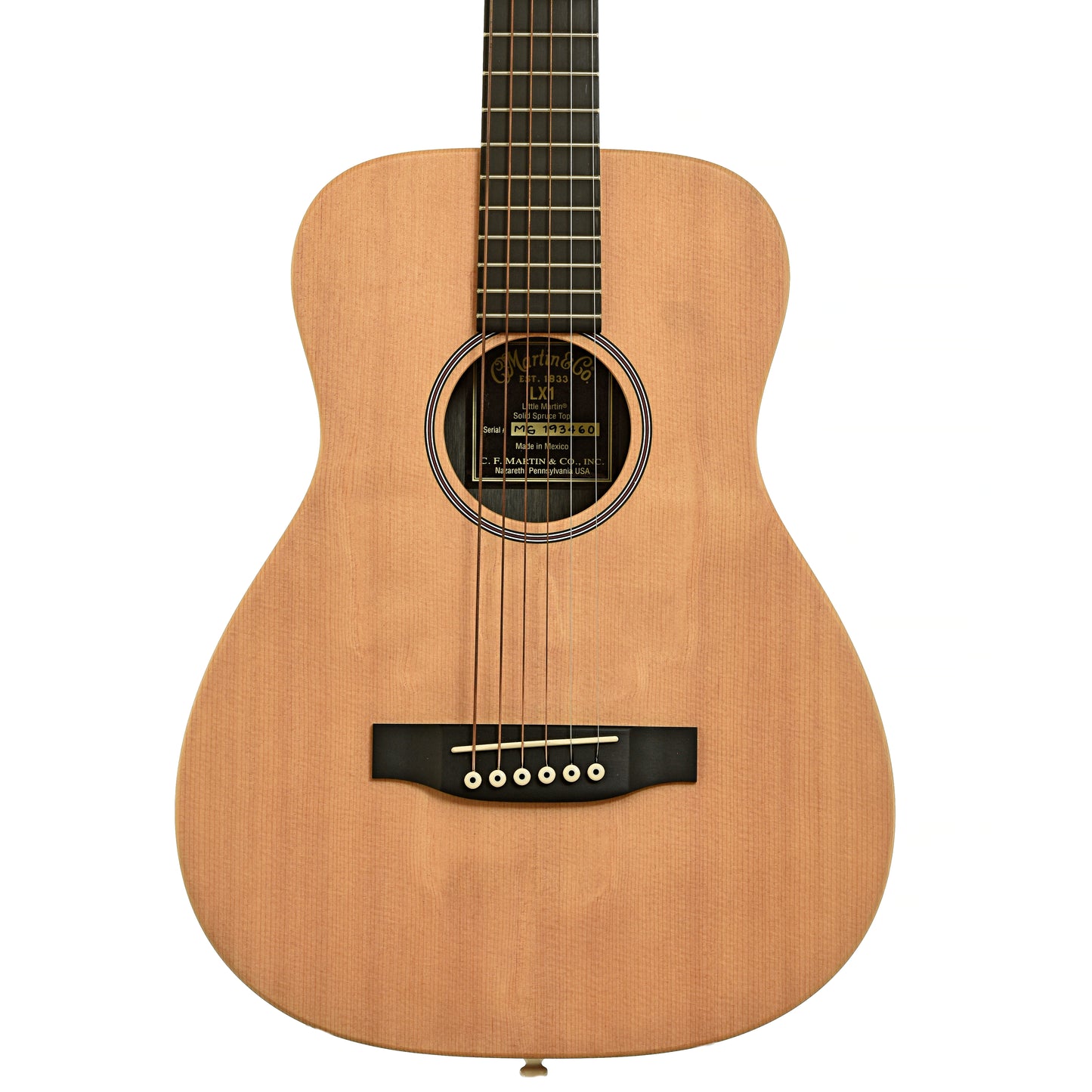 Front of Martin LX-1 Little Martin Acoustic Guitar