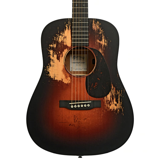 Front of DC-JRE StreetLegend Burst Junior Acoustic Electric Guitar & Gigbag