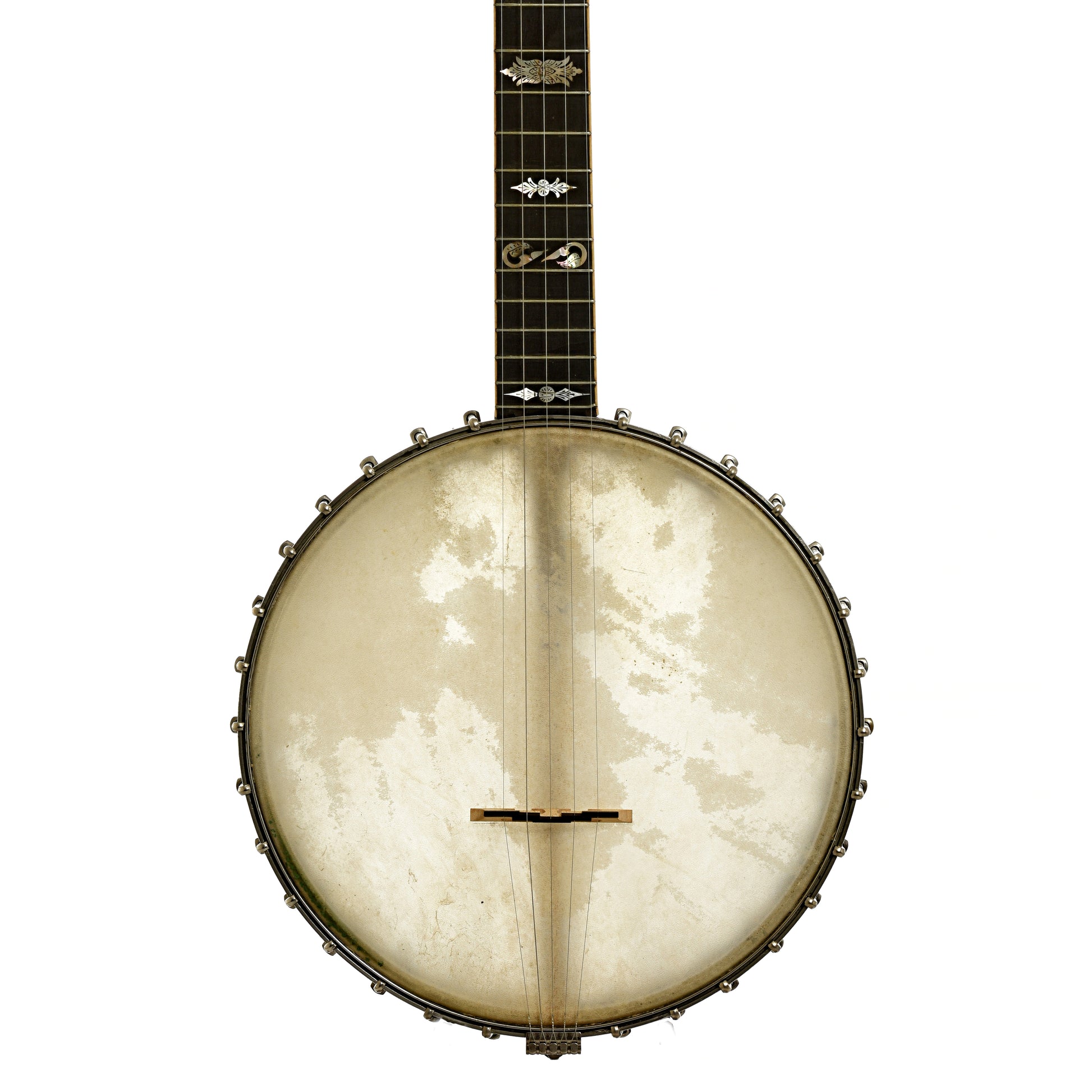 Front of Fairbanks Special Electric No.5 Openback Banjo