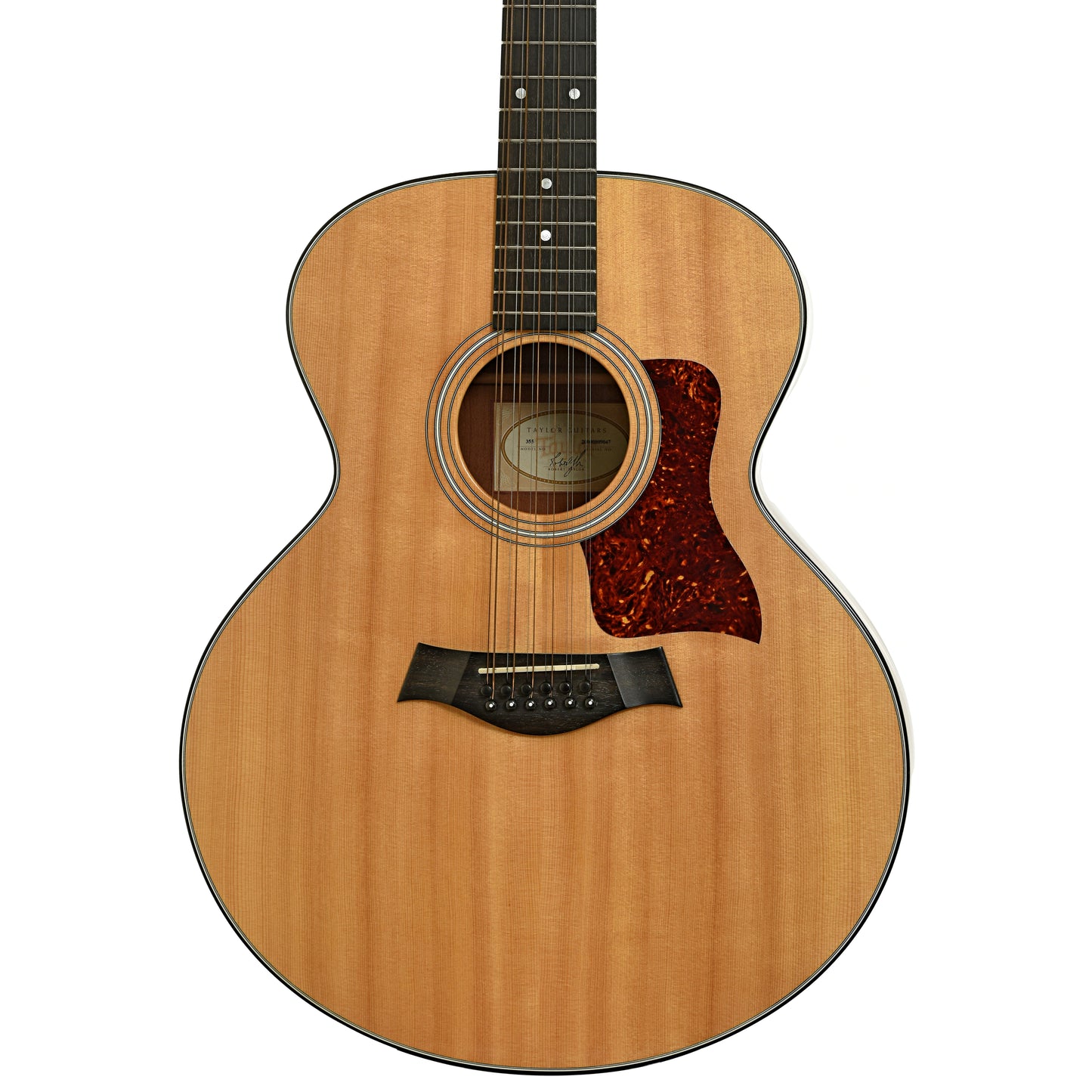 Front of Taylor 355 12-String Acoustic Guitar