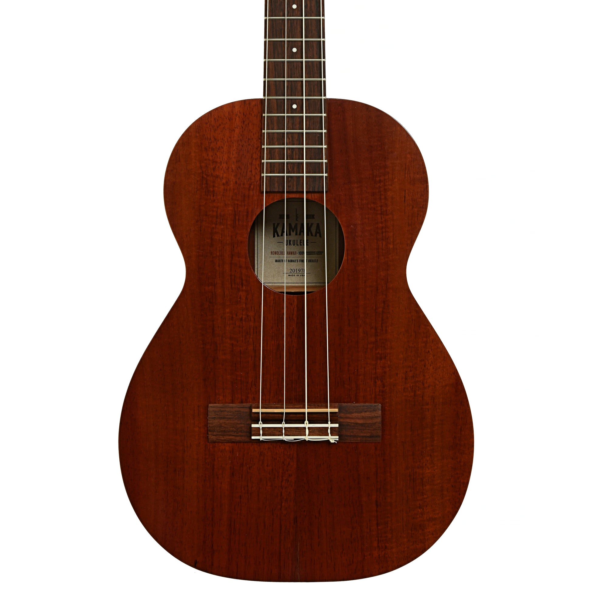 Front of Kamaka HF-4 Baritone Ukulele