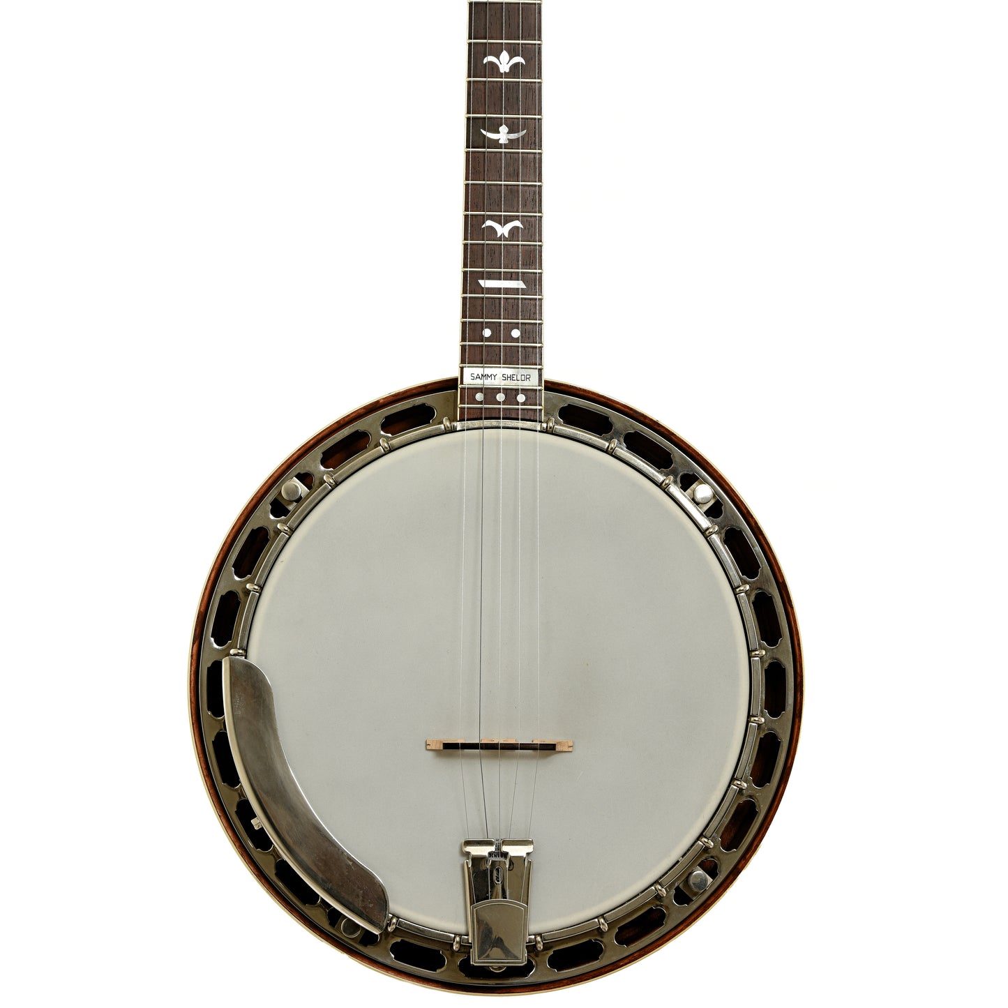 Front of Huber Sammy Shelor Resonator Banjo