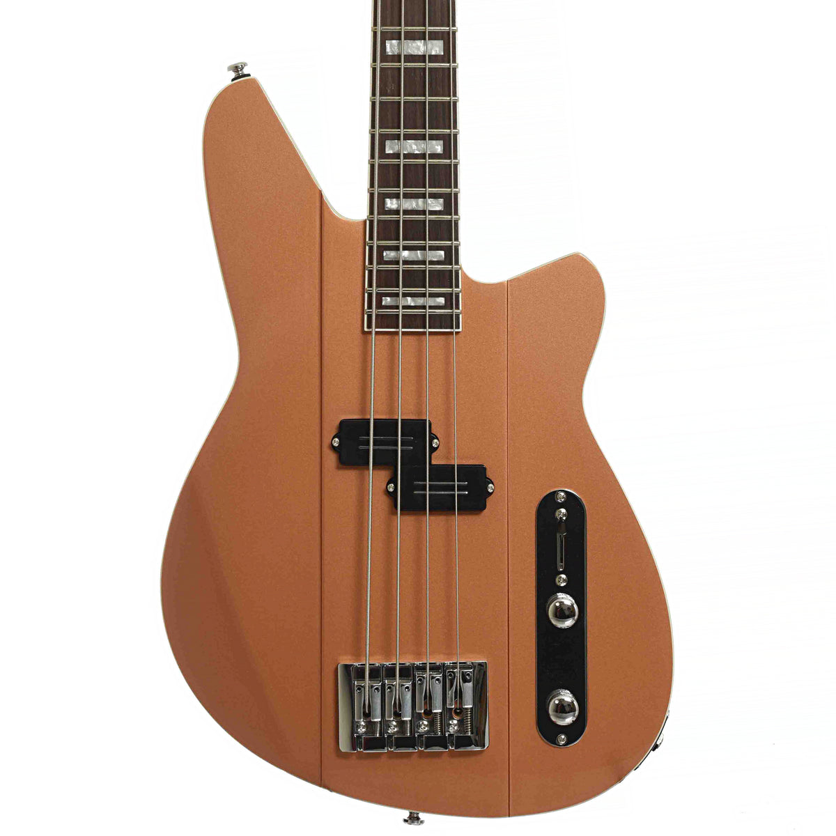 Reverend Sentinel Short Scale Electric Bass Guitar, Metallic Copper