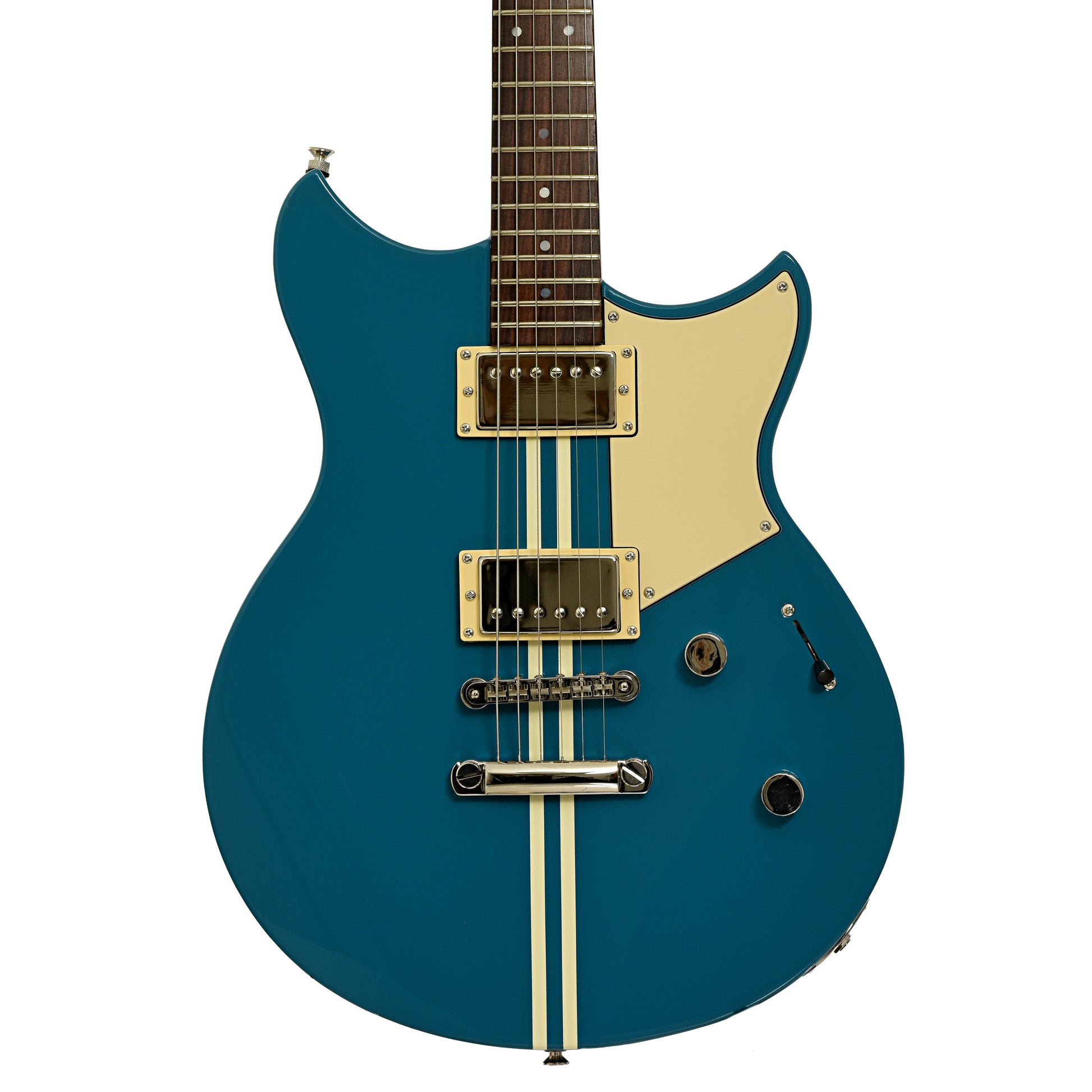 Front of Yamaha RSE20 Revstar Element Electric Guitar, Swift Blue