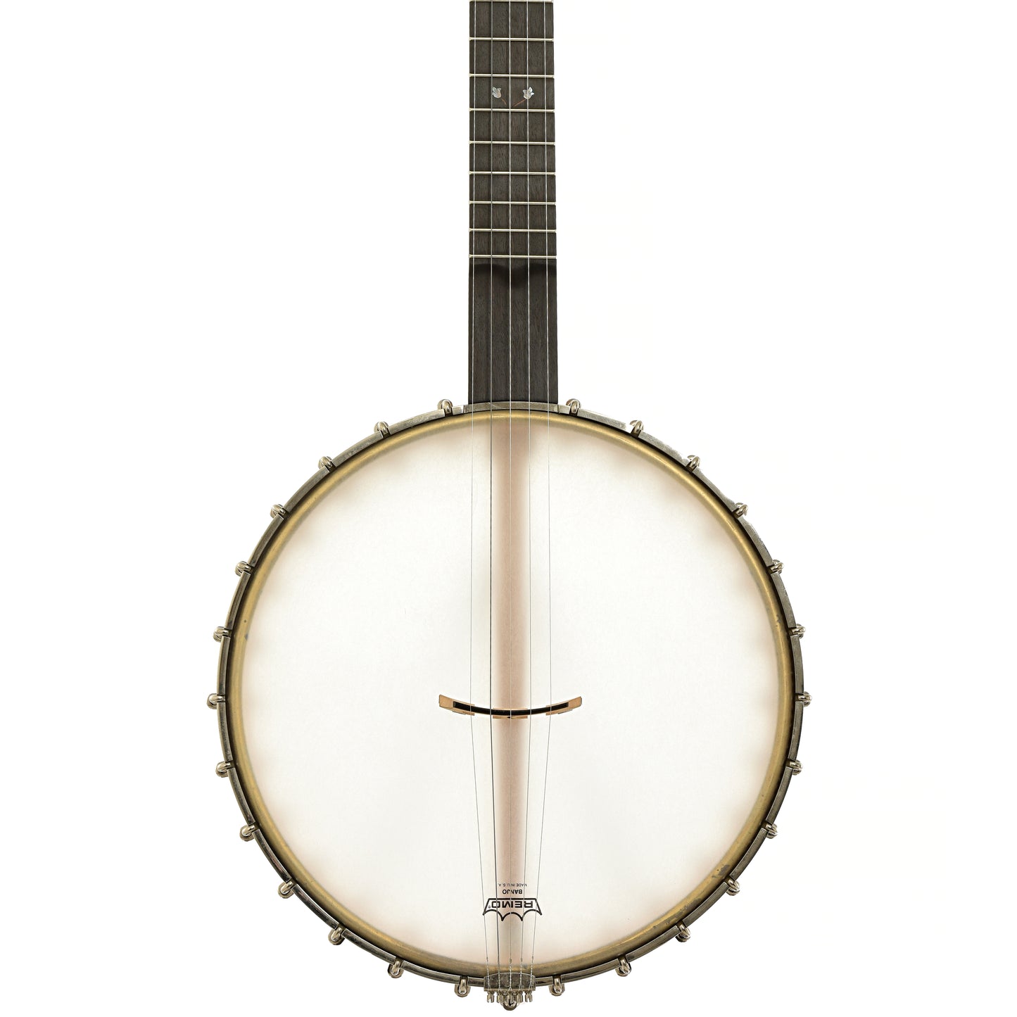 Front of Chuck Lee Prairieville Custom Open Back Banjo 